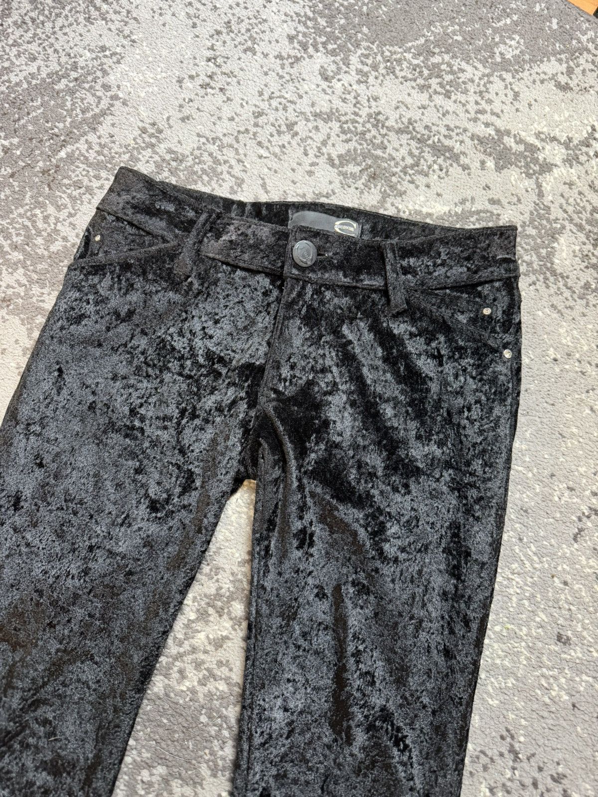 Just Cavalli Vintage y2k Just Cavalli Velvet Metal Logo Luxury Black pant Size 24" / US 00 / IT 34 - 2 Thumbnail