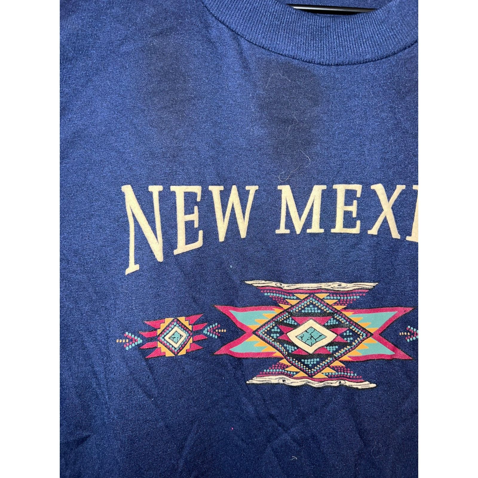Jerzees Vintage New Mexico Shirt Test Print Wyoming Tee VTG 90s L Size US L / EU 52-54 / 3 - 3 Thumbnail
