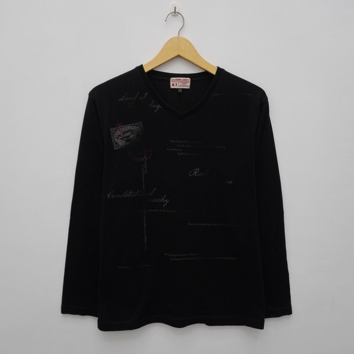 Homme Plisse Issey Miyake Japan Underground Grunge Gothic V-Neck Ls Ifsixwasnine Style Size US XL / EU 56 / 4 - 1 Thumbnail