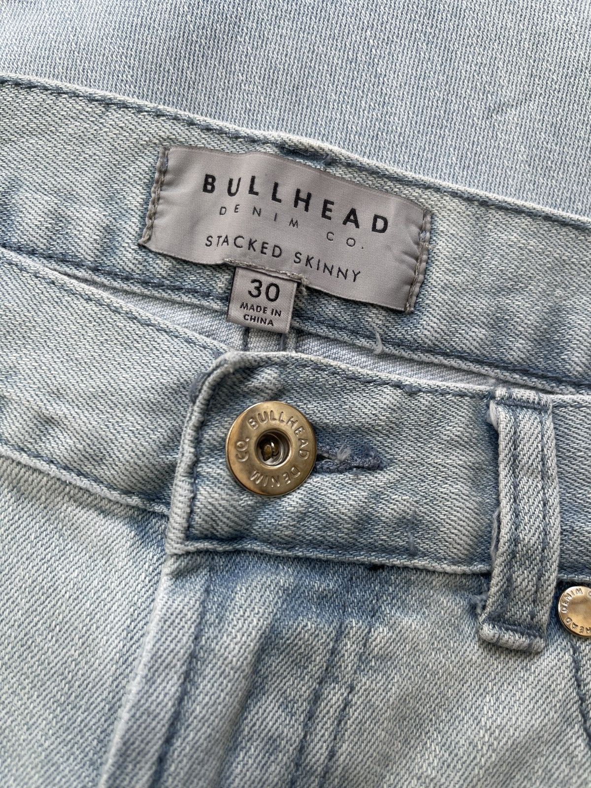 Bullhead Denim Co. Bullhead Stacked Biker Denim Size US 30 / EU 46 - 6 Thumbnail