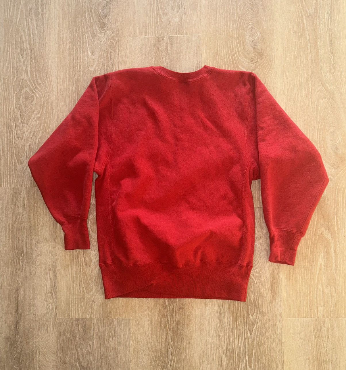 Champion × Vintage Vintage 90’s Reverse Weave Red Champion Sweatshirt Size US L / EU 52-54 / 3 - 2 Thumbnail