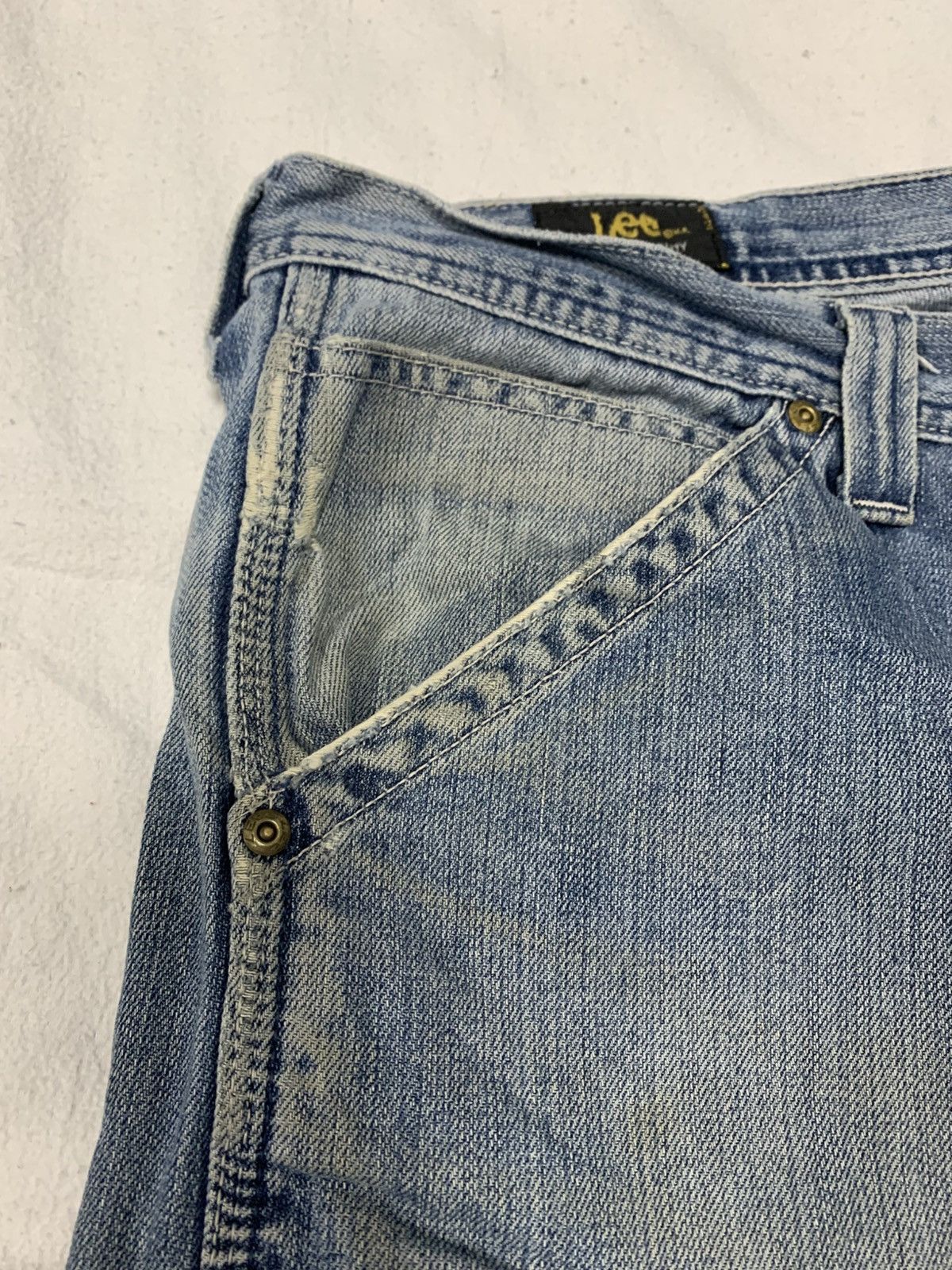 Japanese Brand × Lee BAGGY 90S DISTRESSED LEE DENIM PANTS JAPANESE CARHARTT STYLE Size US 36 / EU 52 - 9 Thumbnail