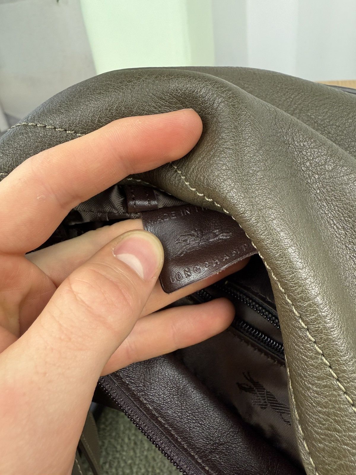 Longchamp Longchamp Shoulder Leather Bag Size ONE SIZE - 10 Thumbnail
