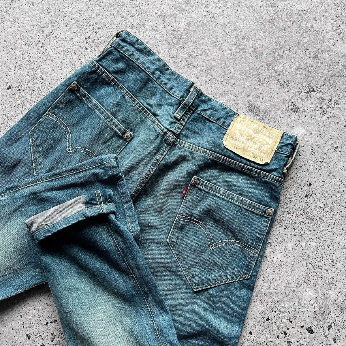 Designer × Levi's Levis 504 Womens Blue Denim Jeans Pockets Logo Size 30" / US 8 / IT 44 - 6 Thumbnail