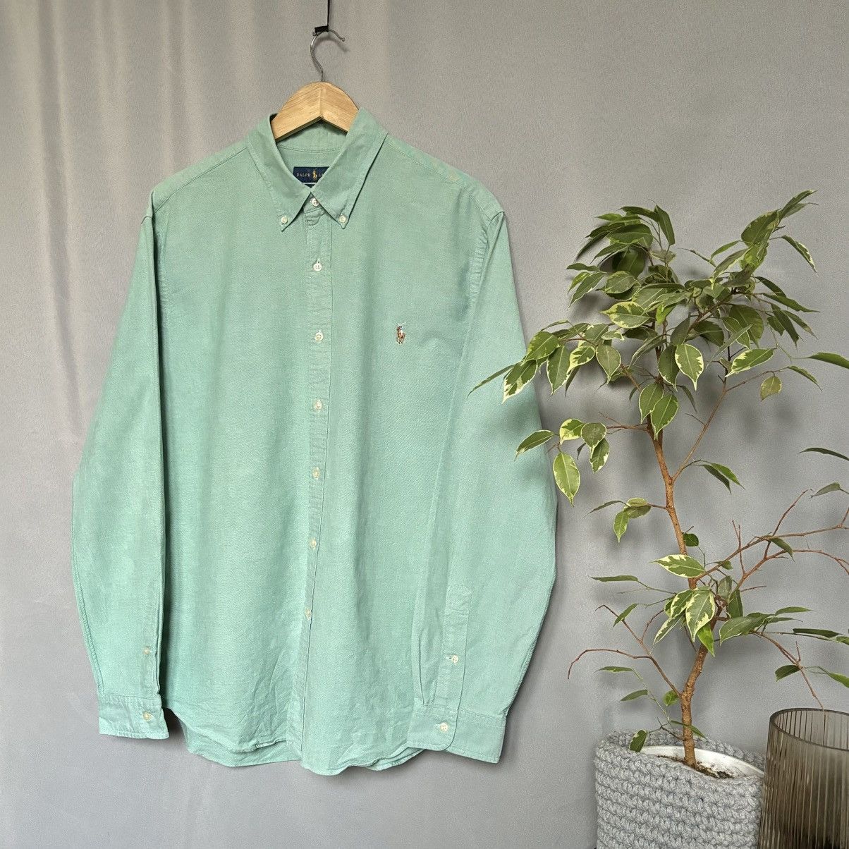 Polo Ralph Lauren Polo Ralph Lauren slim fit stretch Oxford shirt xxl green Size US XXL / EU 58 / 5 - 1 Thumbnail