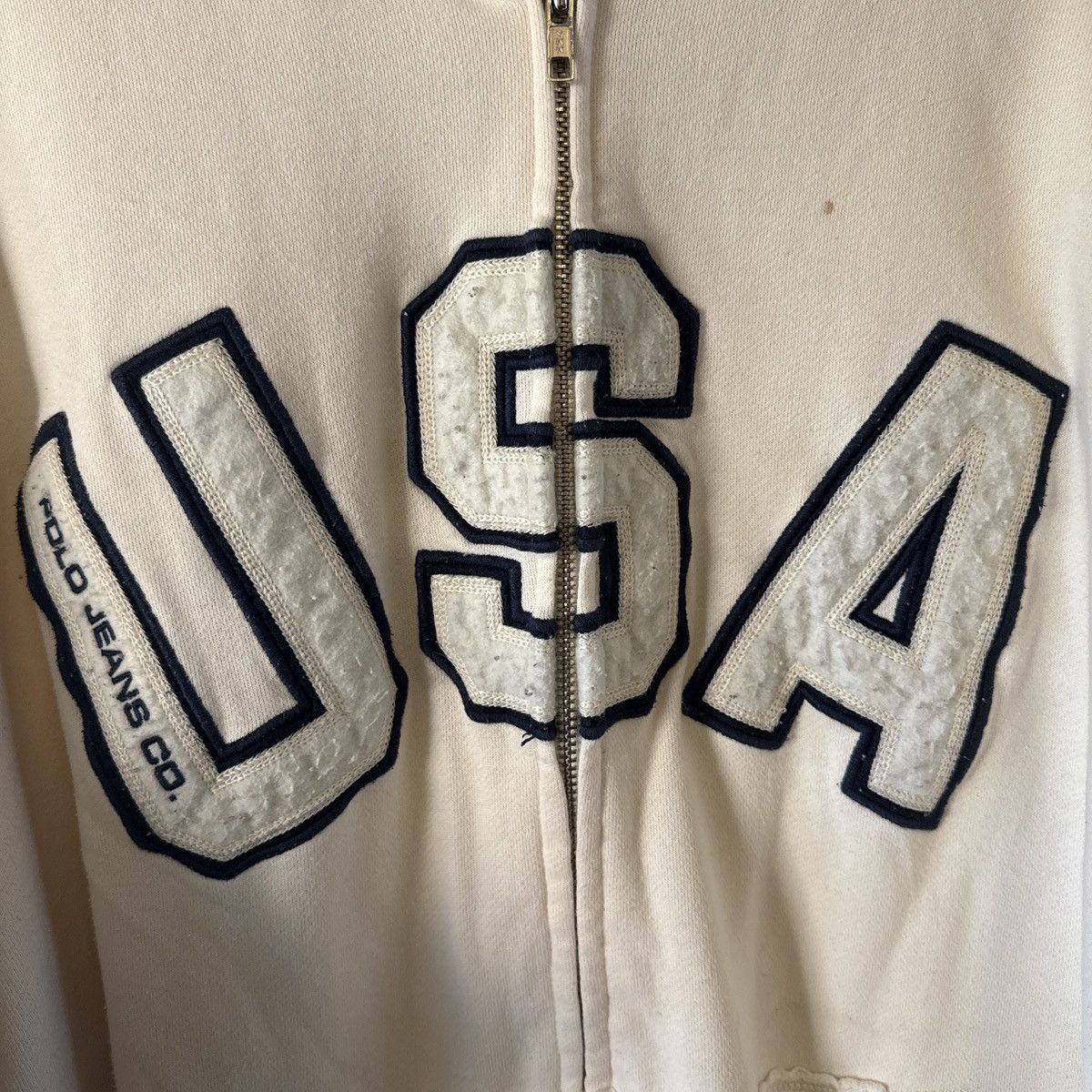 Polo Ralph Lauren Vintage Polo Ralph Lauren USA Fill Zip Hoodie Size US XXL / EU 58 / 5 - 2 Thumbnail