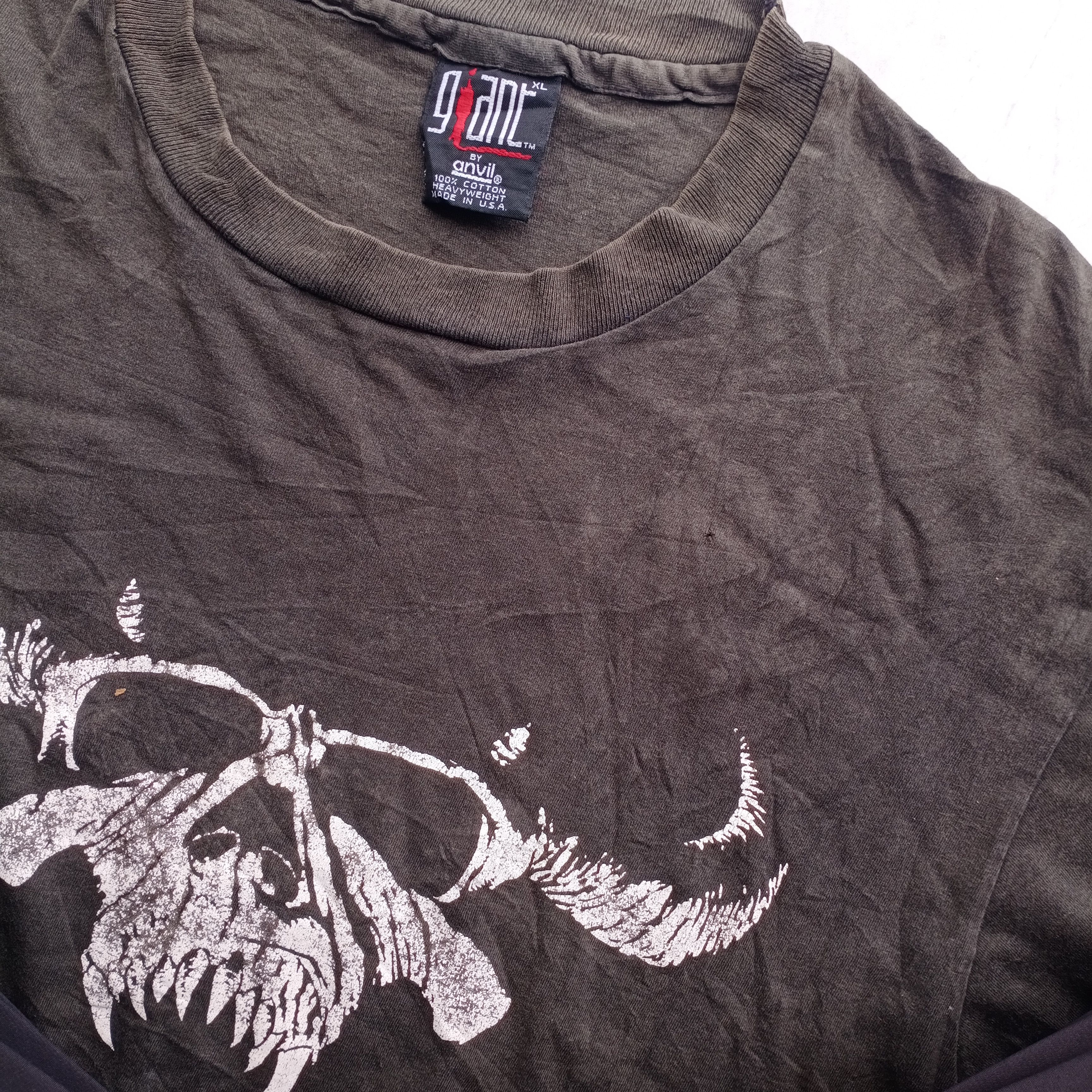 Band Tees Vintage 80s 1988 Danzig Giant Anvil USA Misfits Samhain Size US XL / EU 56 / 4 - 5 Thumbnail