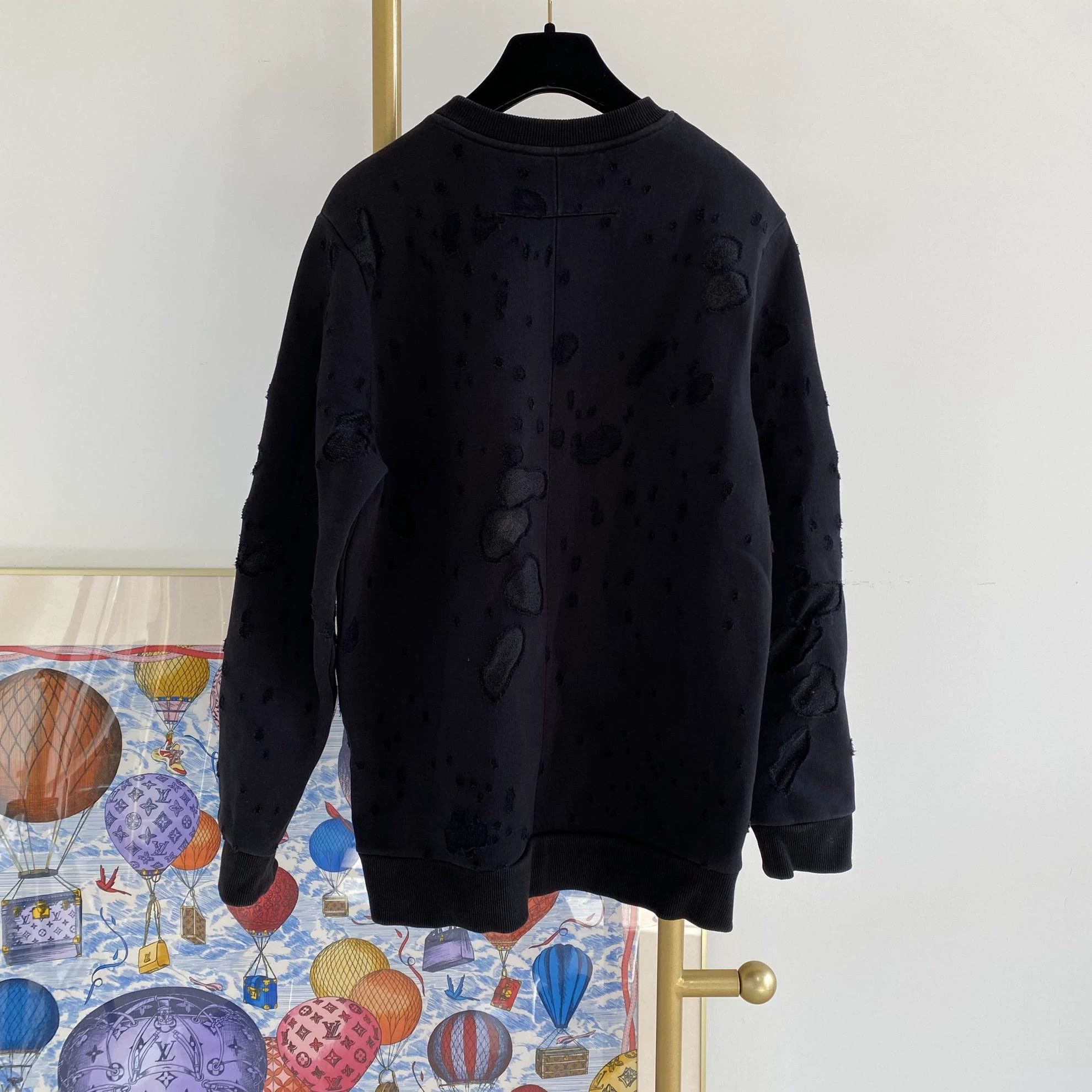 Givenchy Givenchy Black Letter Logo Sweatshirt XS Size US XS / EU 42 / 0 - 2 Thumbnail
