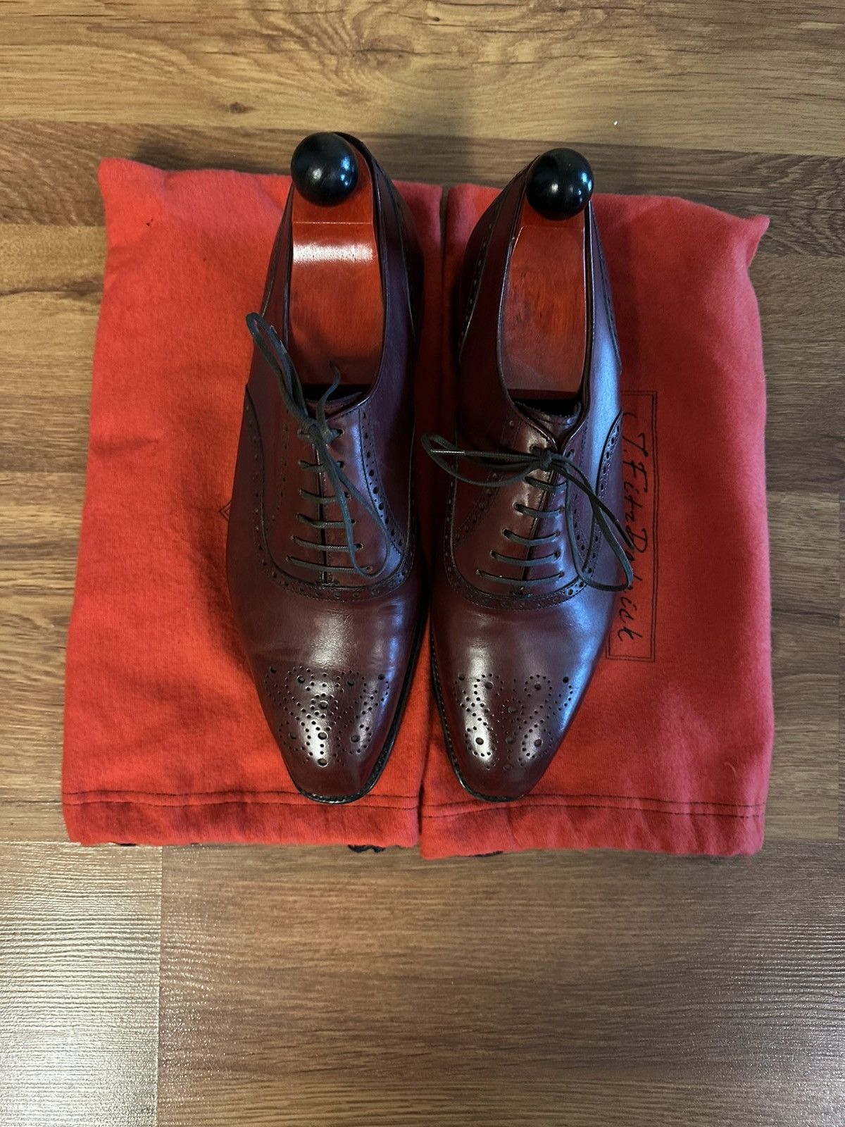 J.FitzPatrick Wallingford II Half Brogue Burgundy Calf Size US 9 / EU 42 - 5 Thumbnail