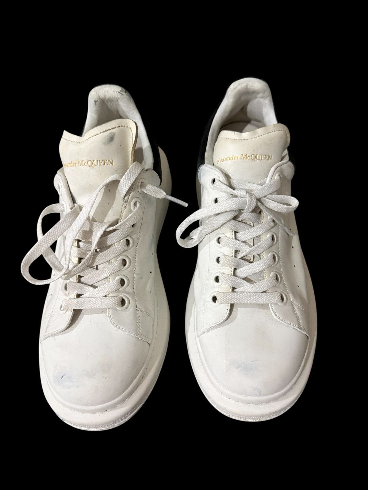Alexander McQueen Alexander McQueen saiz 8UK White/Black Oversized Sneakers Size US 8 / EU 41 - 8 Thumbnail