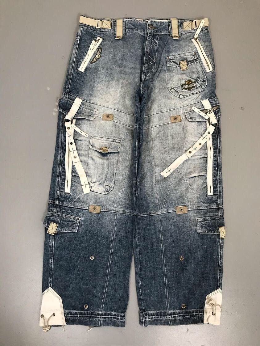 JNCO × Jet Lag × Southpole Rare vintage Jet lag multi pocket cargo denim Size US 38 / EU 54 - 6 Thumbnail