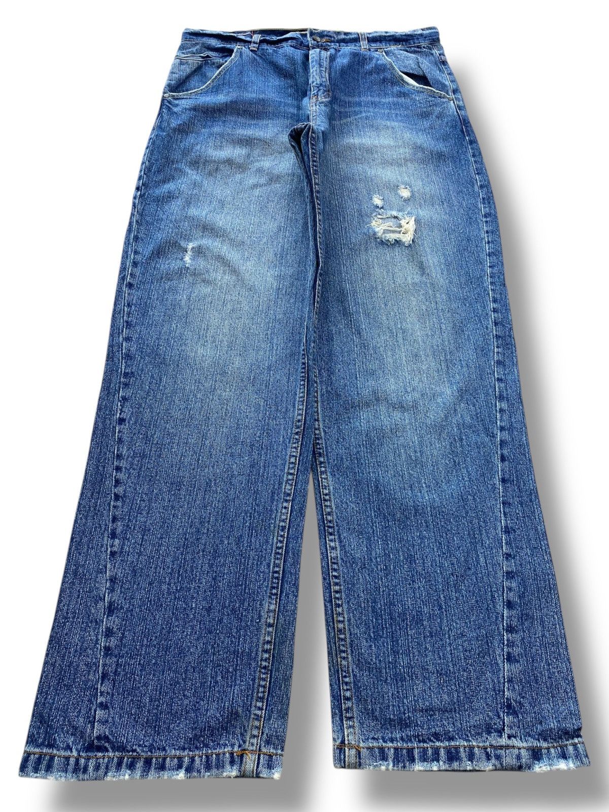Karl Kani Karl Kani Blue Wash Straight Leg Style Jeans Size US 34 / EU 50 - 1 Thumbnail