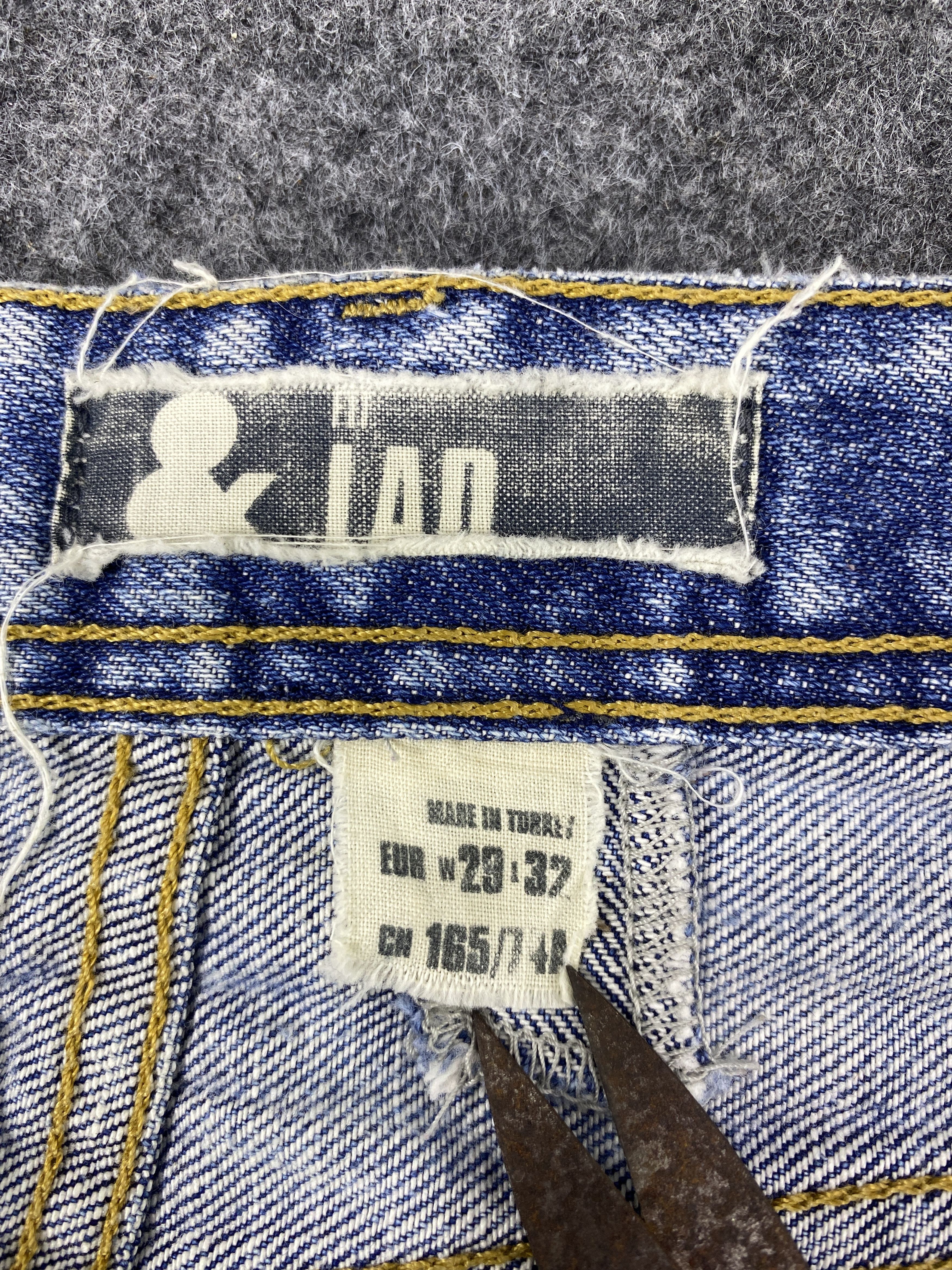 Jean & Distressed Blue Wash Flare Denim - J974 Size US 32 / EU 48 - 10 Thumbnail