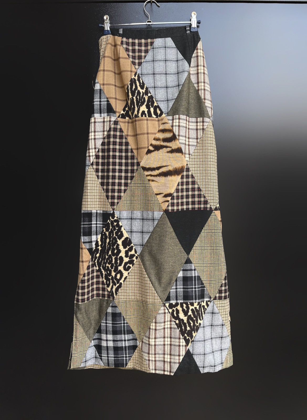 Dolce & Gabbana Vintage Dolce & Gabbana Patchwork Maxi Skirt Wool Y2K Animal Size 30" / US 8 / IT 44 - 12 Thumbnail