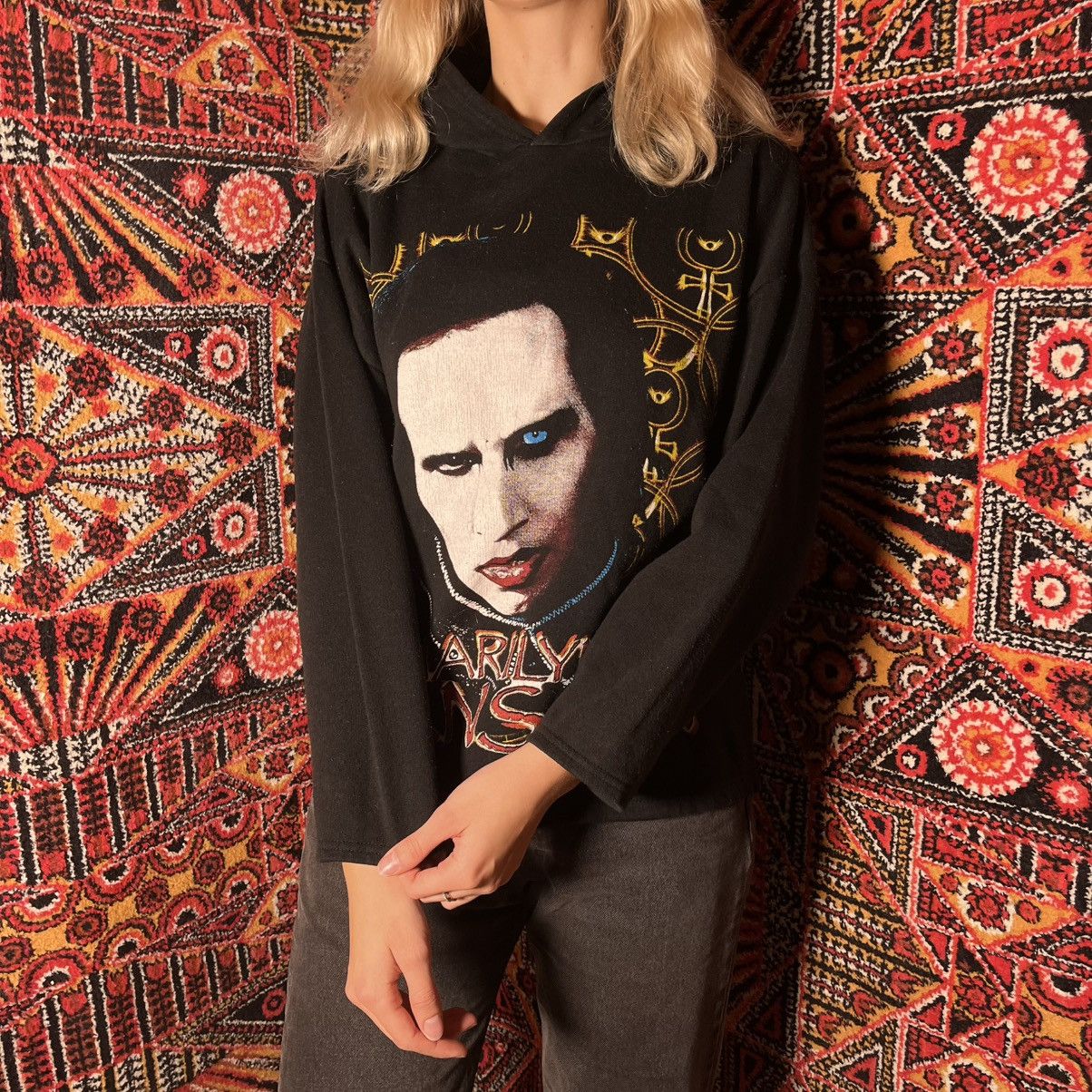 Band Tees Rarest Marilyn Manson merch hoodie from 2000🧛🏻‍♂️ Size US M / EU 48-50 / 2 - 6 Thumbnail