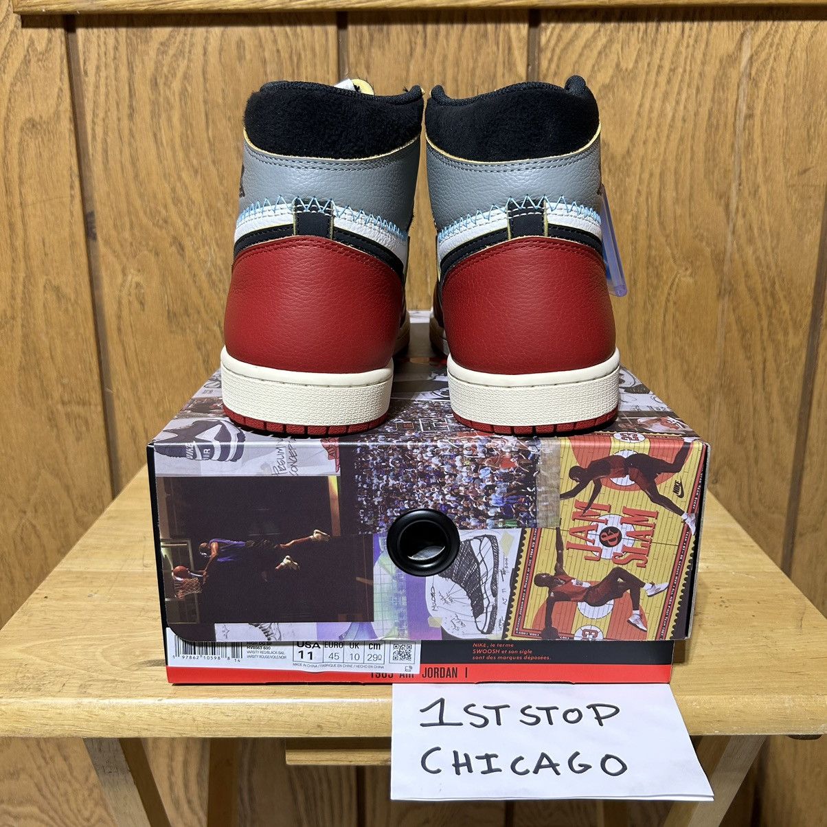 Jordan Brand × Nike × Union LA Union LA Air Jordan 1 Retro OG SP High Chicago Size 11 NEW Size US 11 / EU 44 - 3 Thumbnail