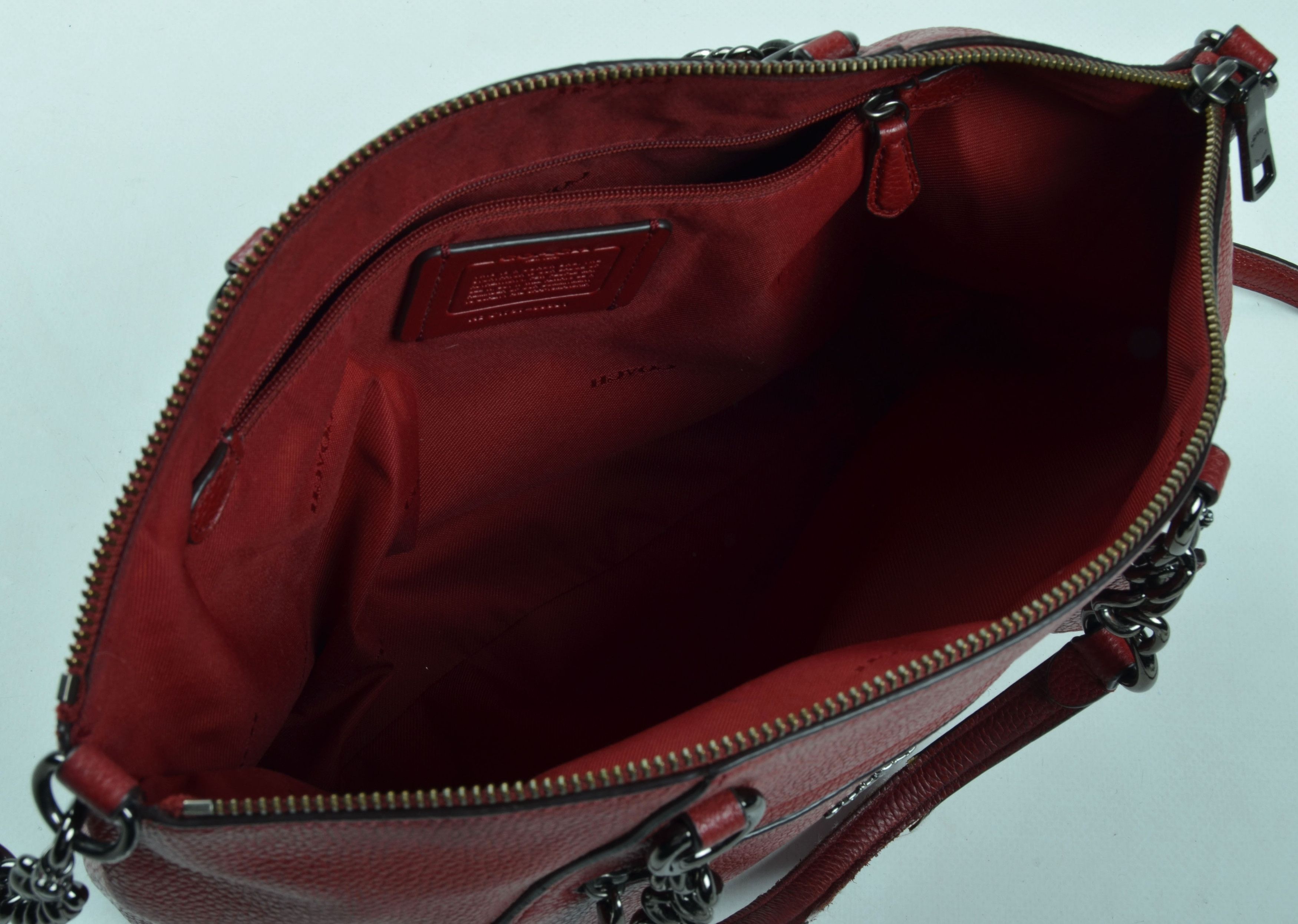 COACH 59501 Chain Prairie Satchel Y2K Glam Crossbody Bag