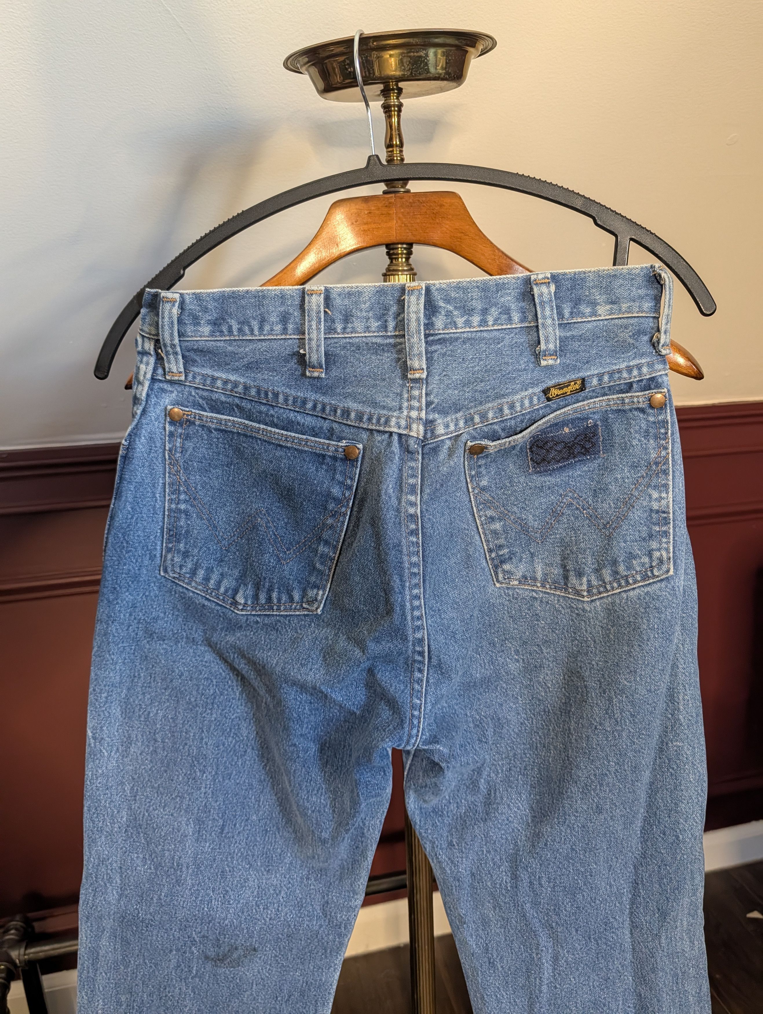 Wrangler Vintage MiUSA street art tribal screen print 1 of 1 jeans Size US 29 - 10 Thumbnail