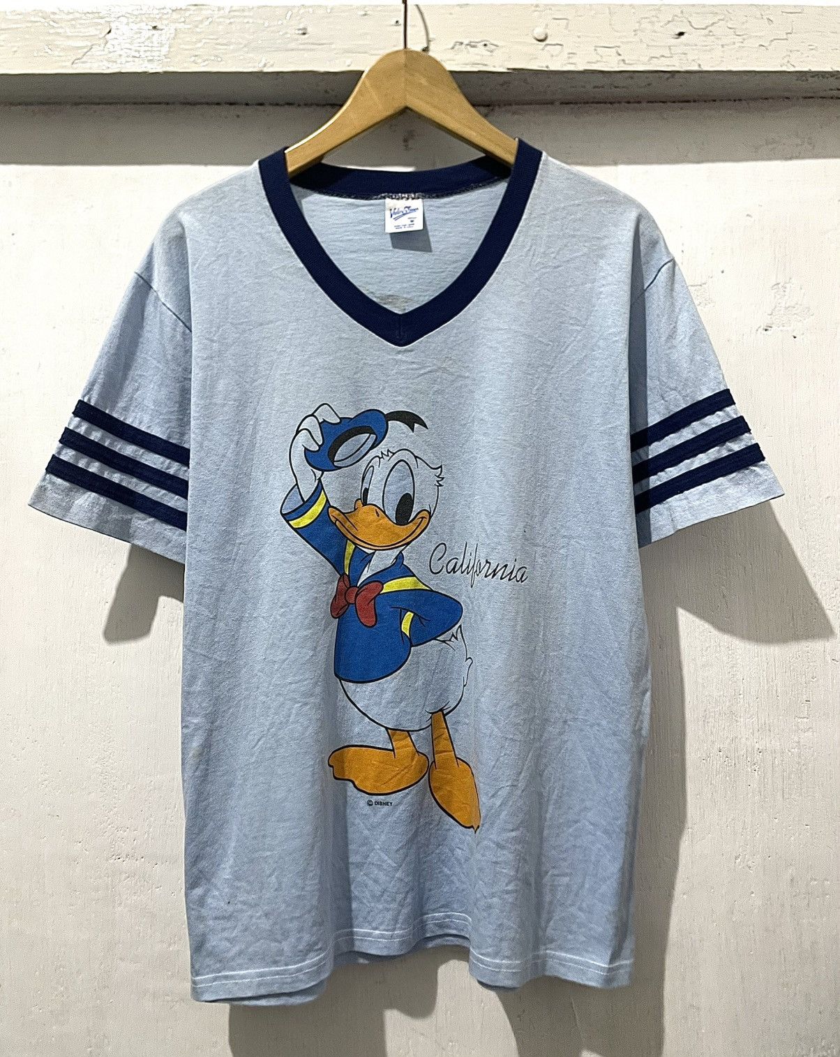 Vintage 80s Vtg Disney Donald Duck Velva Sheen Size US M / EU 48-50 / 2 - 1 Thumbnail