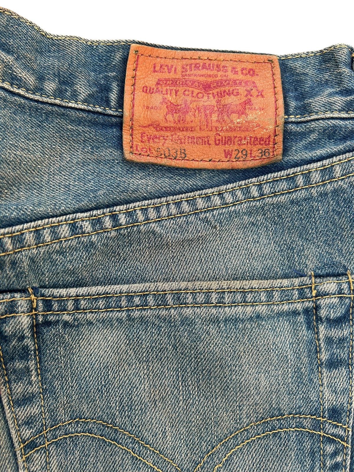 Kapital Vintage Levis Big E Selvedge Rusty Distressed Denim Jeans Size US 29 - 11 Thumbnail