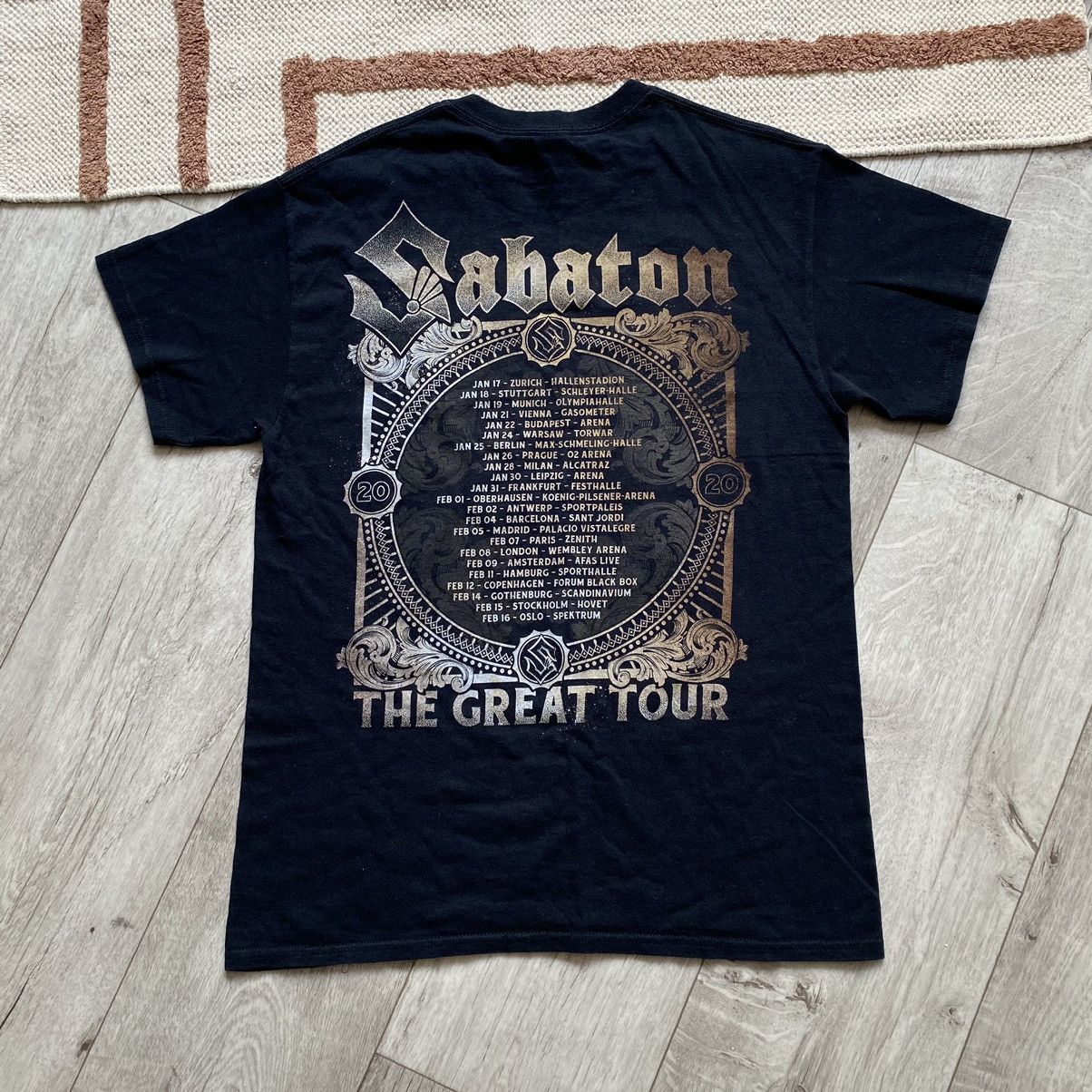 Band Tees SABATON Y2K THE GREAT TOUR SOLDER PRINT T SHIRT Size US M / EU 48-50 / 2 - 3 Thumbnail