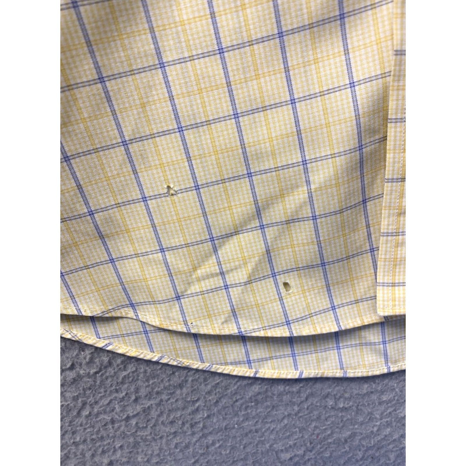 Brooks Brothers Brooks Brothers Shirt Mens L 100% Cotton Yellow Check Button-Down Long Sleeve Regular Pockets USA/0824 Size US L / EU 52-54 / 3 - 4 Thumbnail