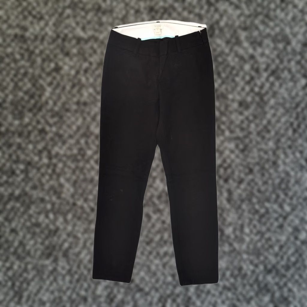 J.Crew J. CREW Womens Slim Chino Trousers Black Cotton 2XS US 00 W28 L25 Size 24" / US 00 / IT 34 - 1 Thumbnail