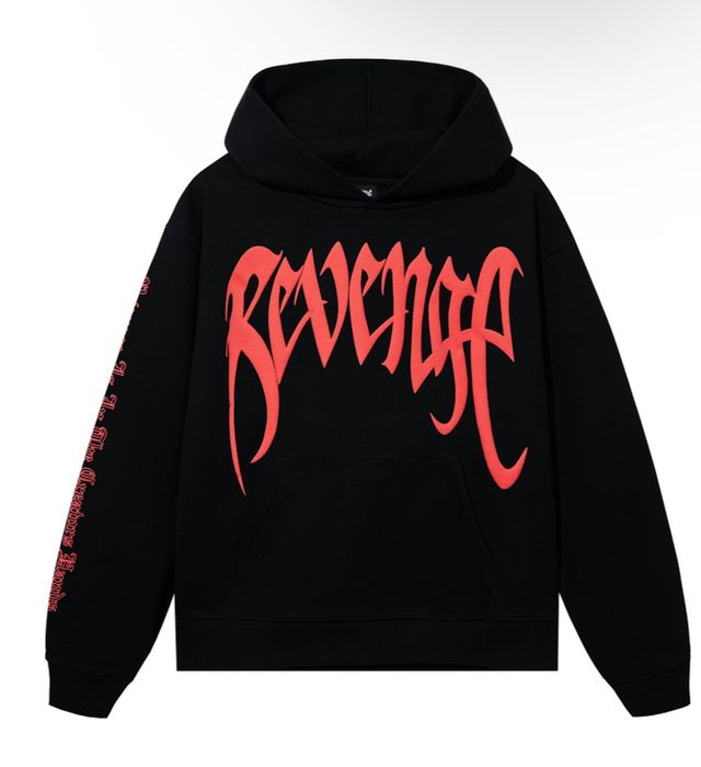 Revenge Revenge Kill Hoddie Black/Red | Grailed