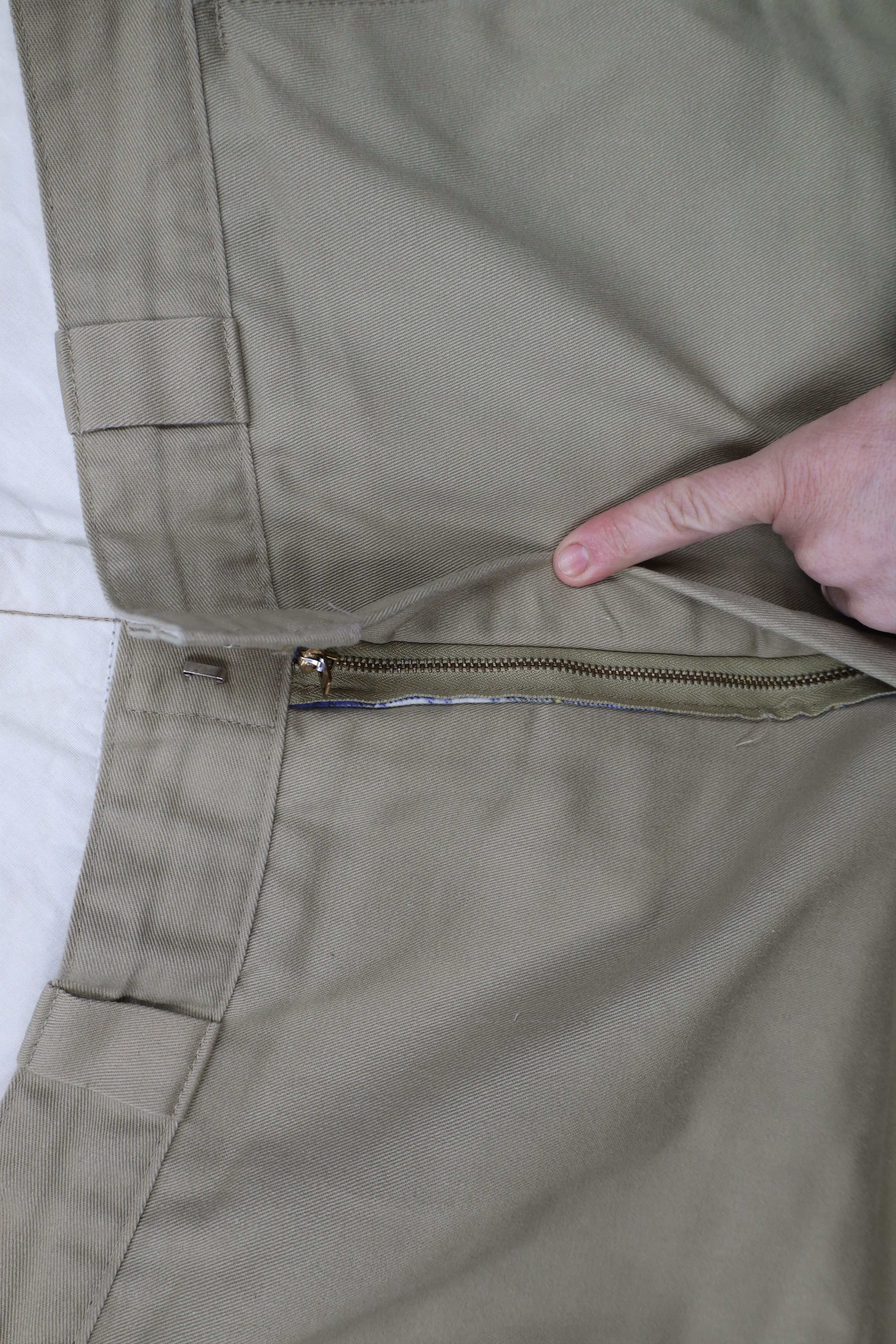Dickies × Vintage Vintage 90s Y2K Dickies Flannel Lined Wide Leg Pants Beige Size US 36 / EU 52 - 9 Thumbnail