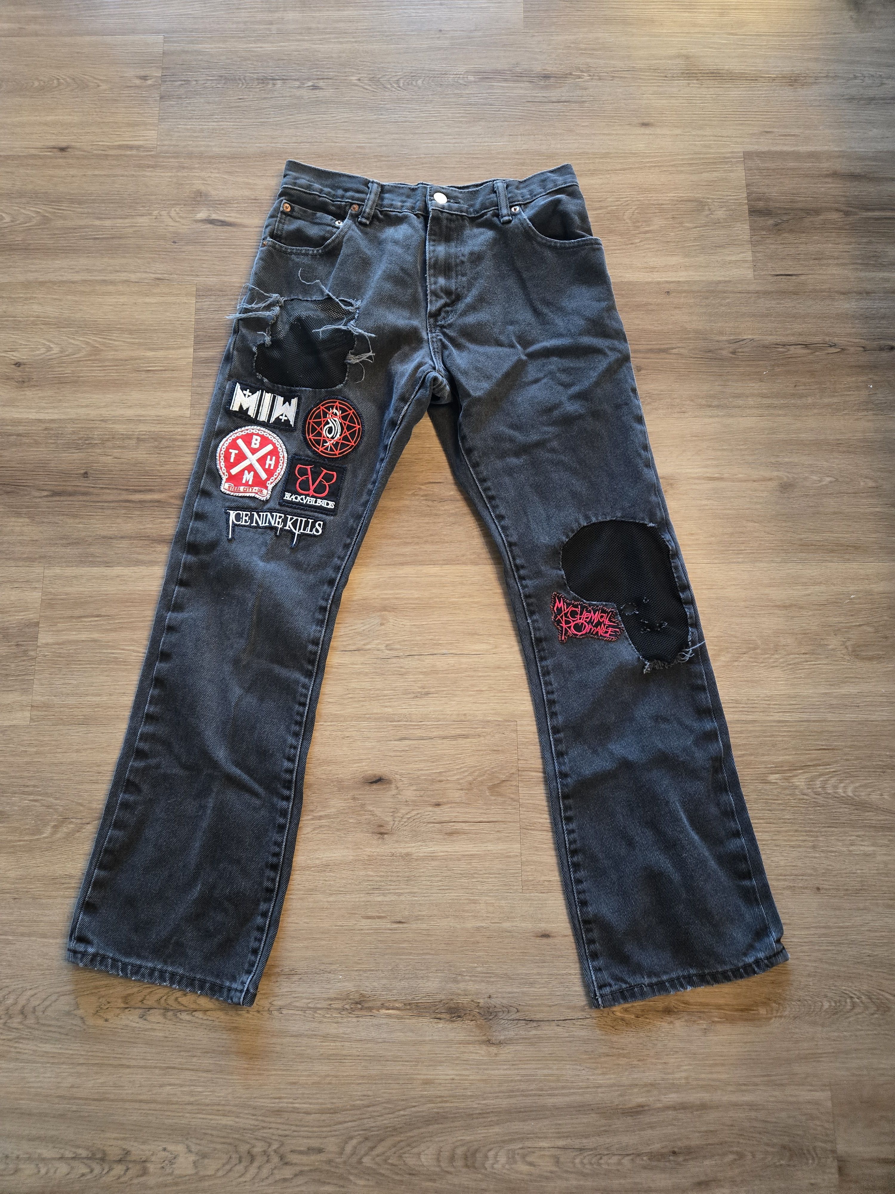 Levi's Custom Levi 517s With patches Size US 30 / EU 46 - 1 Thumbnail