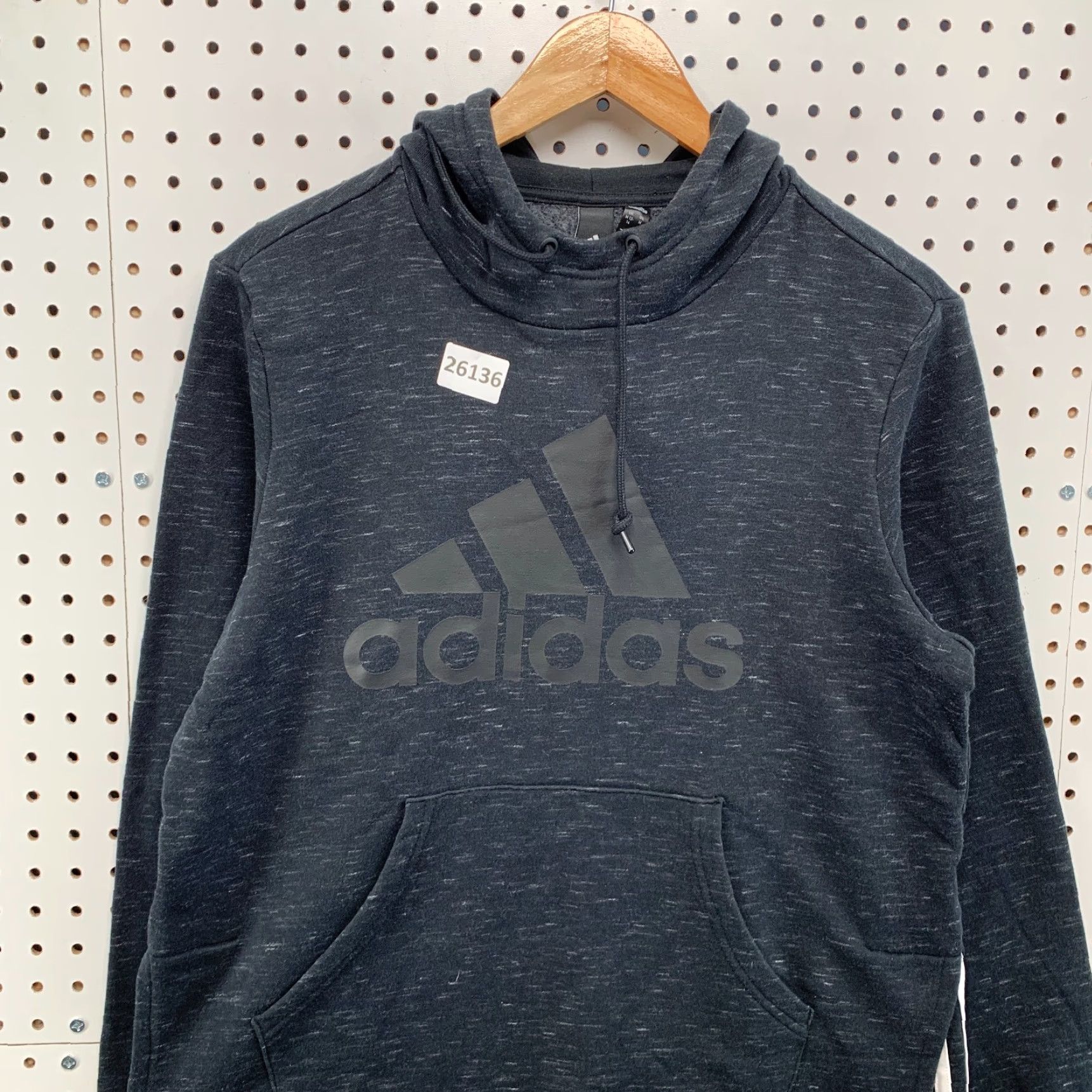Adidas Adidas Hooded Sweatshirt Black Womens Medium Active Running Pullover 21.5x26.5 Size M / US 6-8 / IT 42-44 - 5 Thumbnail