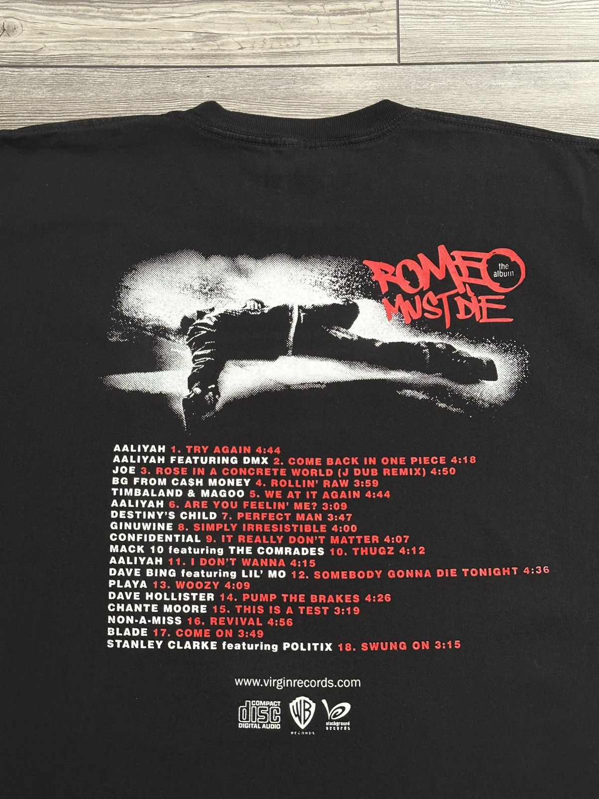 Rap Tees Rare Vintage Y2K Romeo Must Die Soundtrack T Shirt Size US XL / EU 56 / 4 - 4 Thumbnail