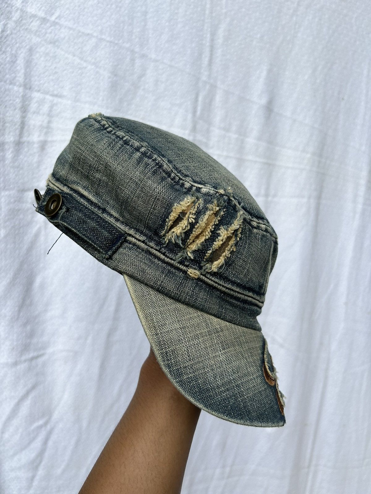 If Six Was Nine × Japanese Brand × Le Grande Bleu (L.G.B.) Distressed vintage nicole denim hats Size ONE SIZE - 3 Thumbnail