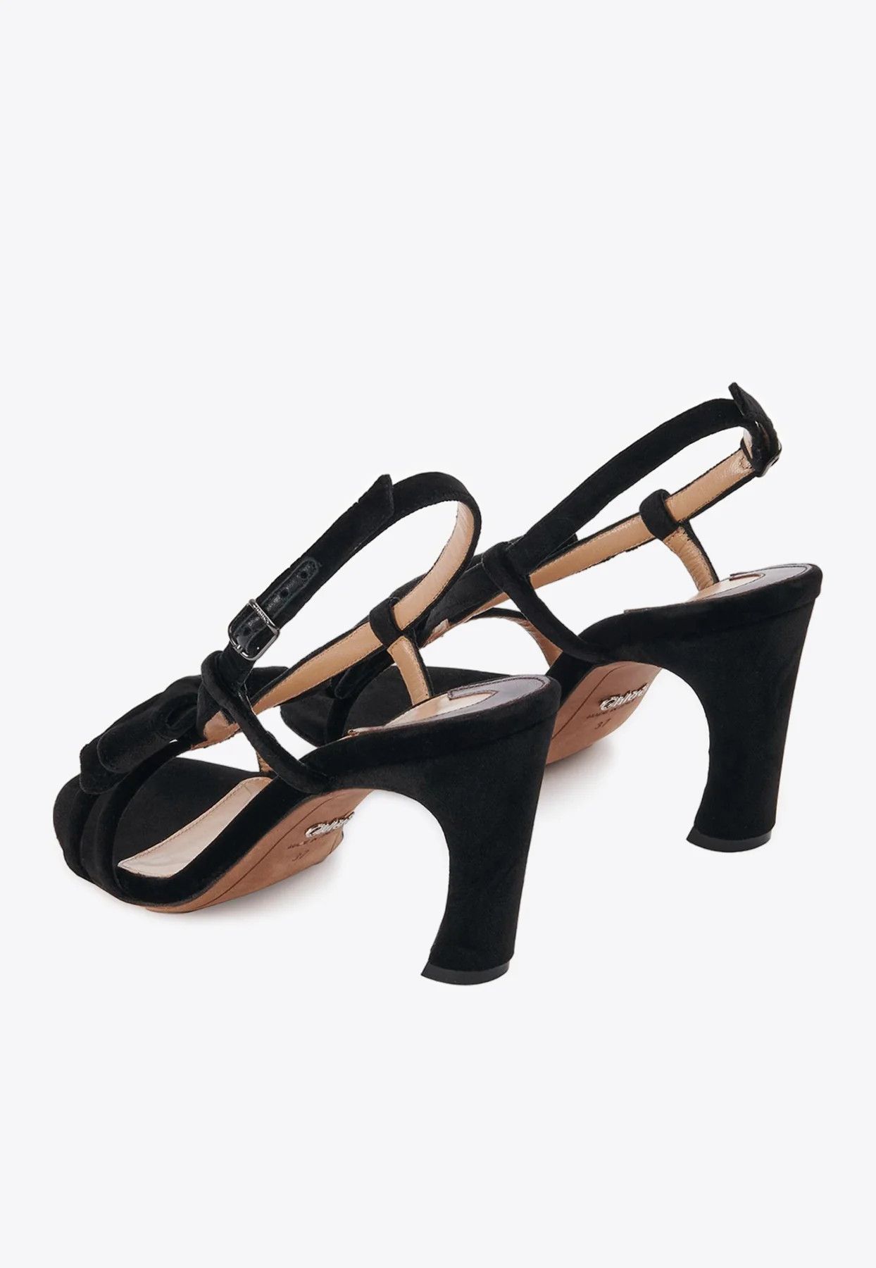 Chloe o1loc1c0325 CHC24 Oli Sandals in Black Size US 7 / IT 37 - 3 Thumbnail