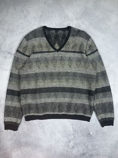 Vintage Benetton Y2k Grey Turtleneck Sweater, Grey Knit Wool Top Size Small  Med 