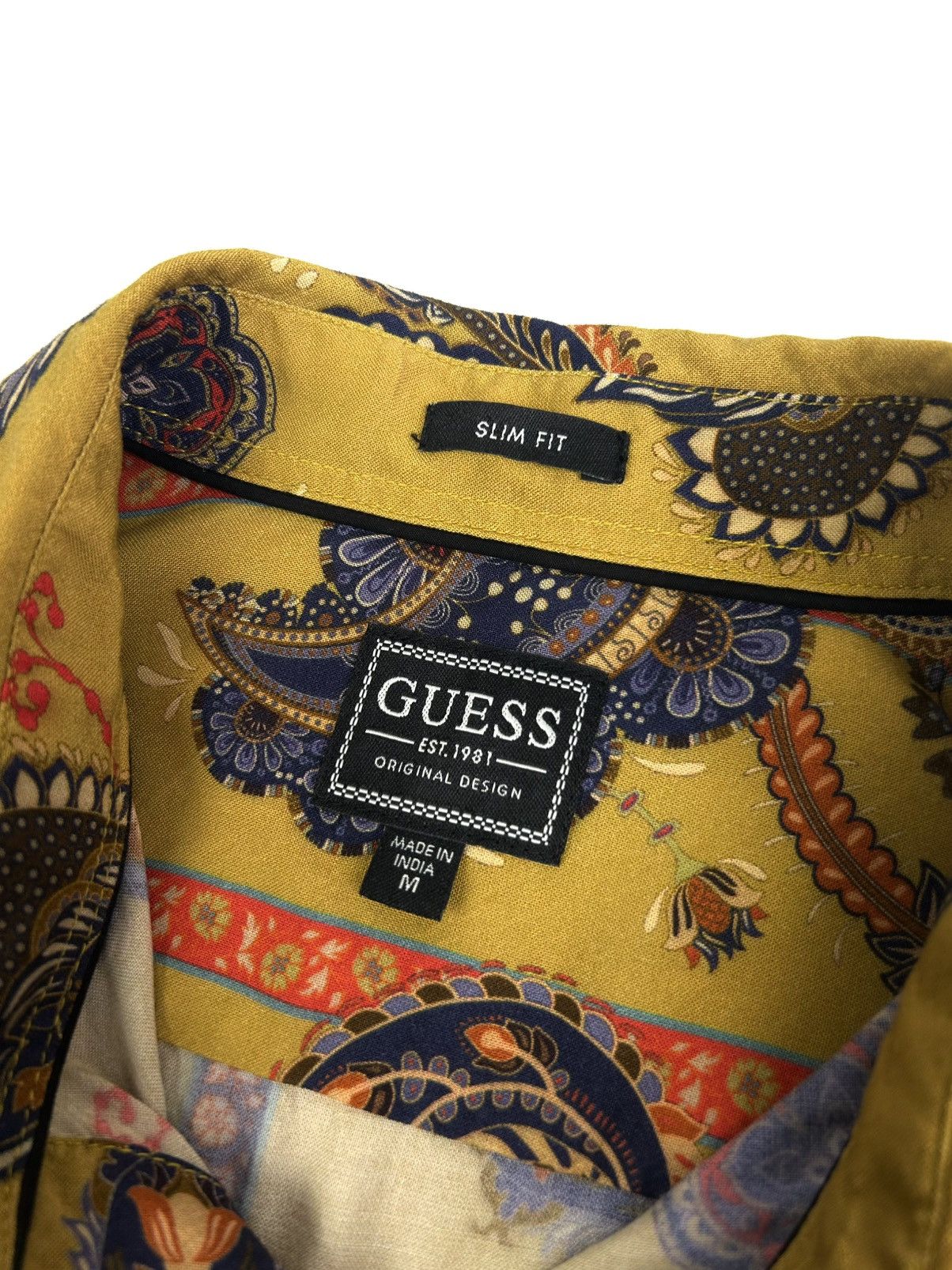 Guess rare Guess Button Up Men’s Shirt Gold M Slim Fit Vintage Y2K Size US M / EU 48-50 / 2 - 11 Thumbnail