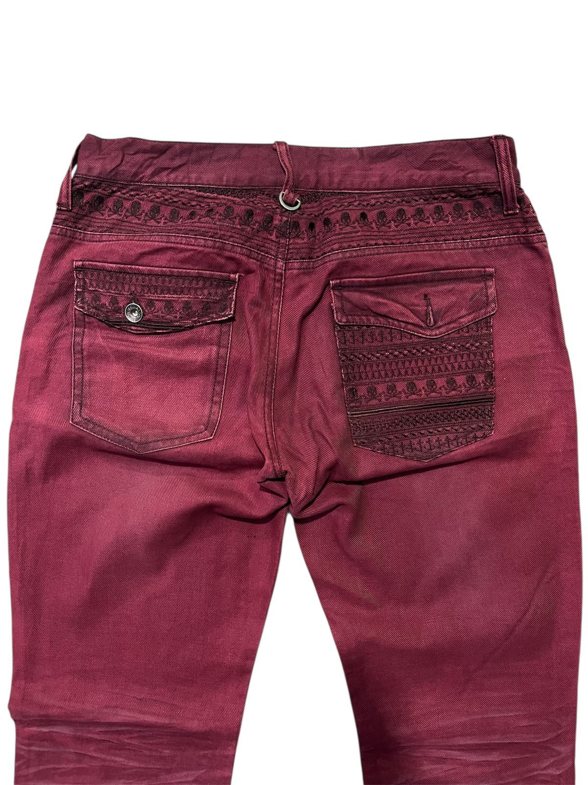 semanticdesign Semantic Design Skull Stitch Flared Pants Size US 31 - 3 Thumbnail