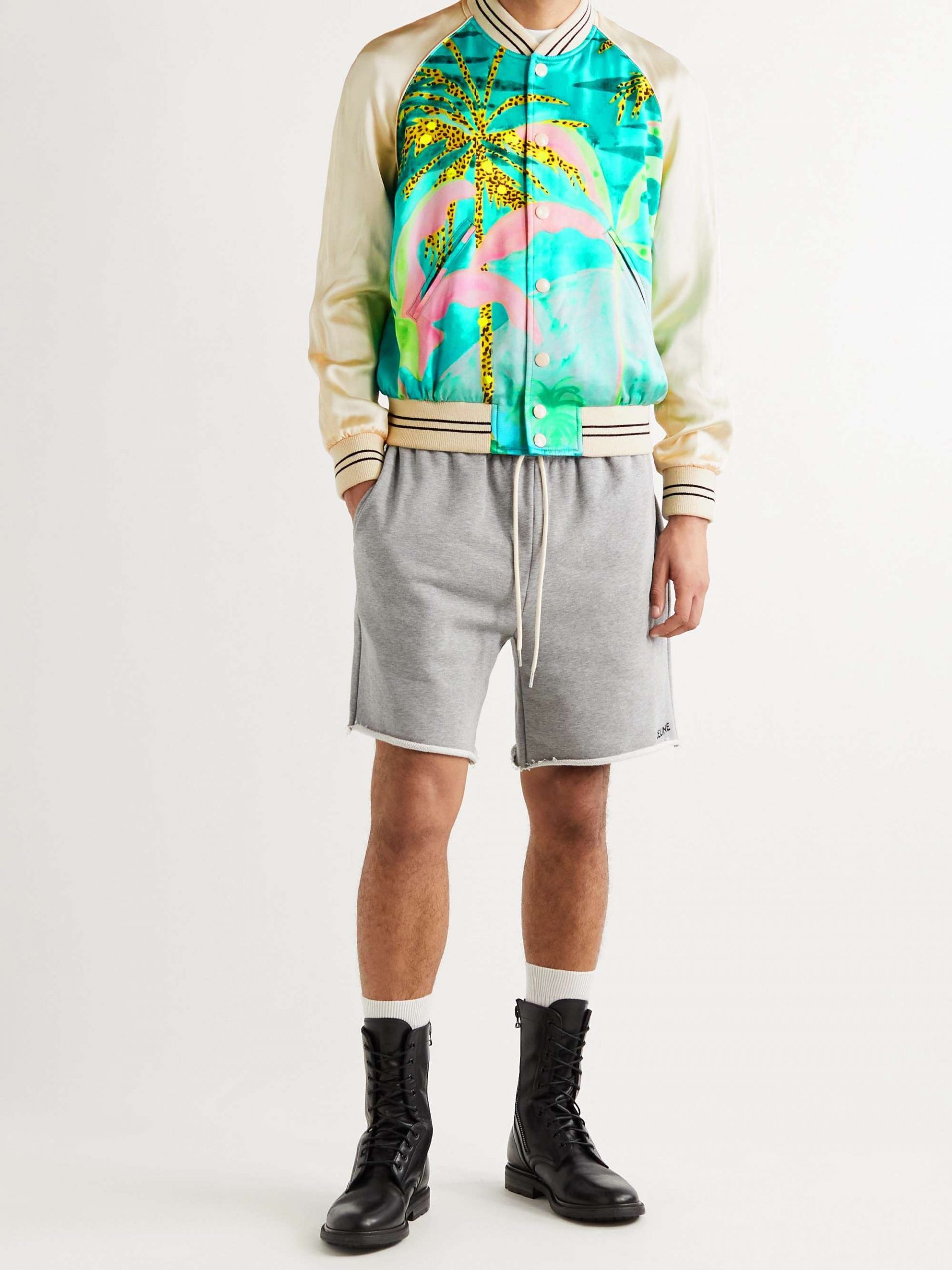 Celine x Tyson Reeder Hawaiian Satin Souvenir Teddy Jacket Size US XXL / EU 58 / 5 - 2 Thumbnail