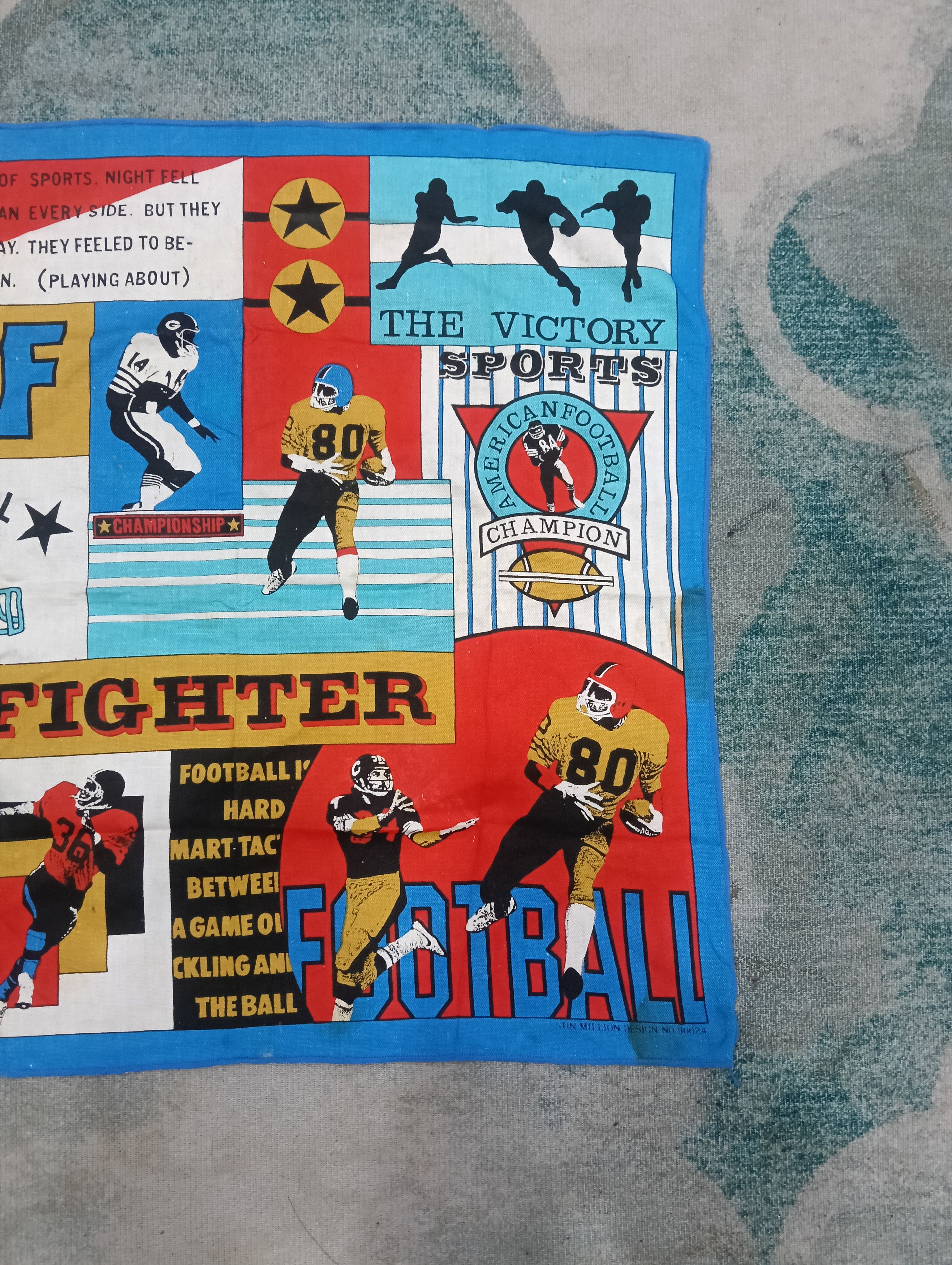 Vintage Vintage American Football Handkerchief/Neckerchief/Bandanna Size ONE SIZE - 3 Thumbnail