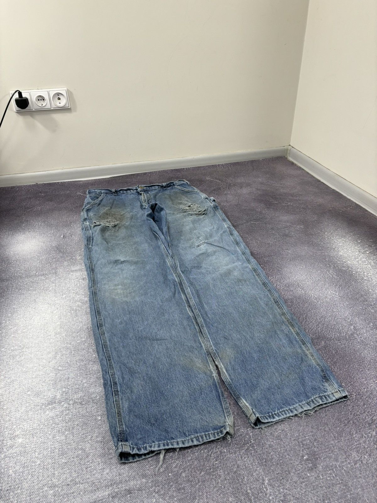 Carhartt Vintage Carhartt Y2K Loose Original Fit Blue Baggy Jeans Size US 36 / EU 52 - 10 Thumbnail