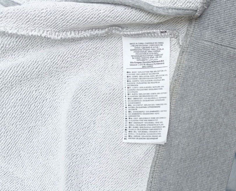 Nike Nike sweatshirt zip grey cotton S Size S / US 4 / IT 40 - 10 Thumbnail