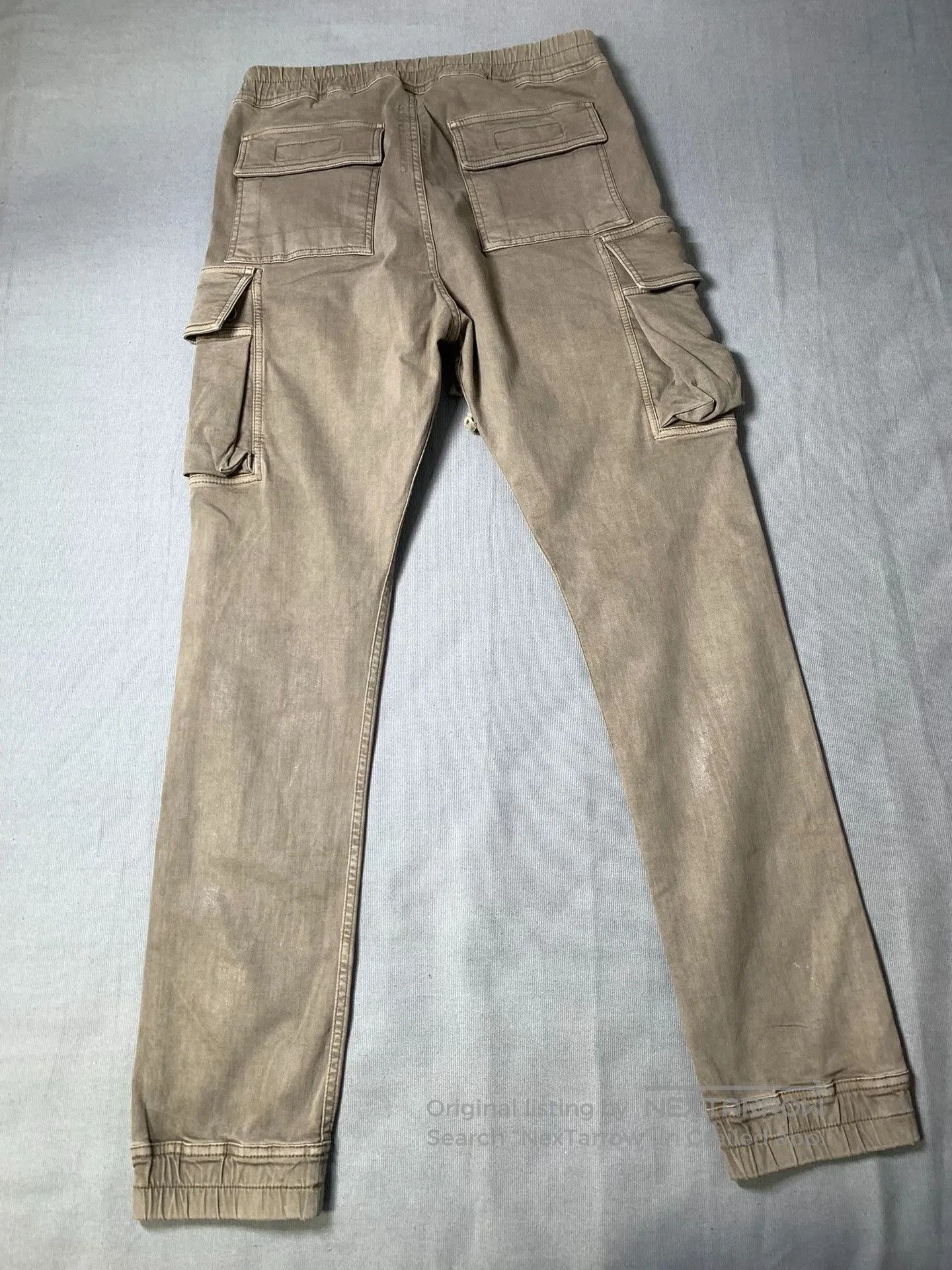 Rick Owens Drkshdw Rick Owens DRKSHDW Washed Distressed Cargo Pants. Size US 31 - 3 Thumbnail