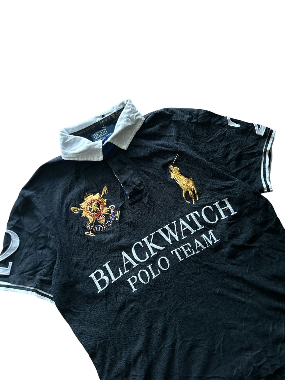 Polo Ralph Lauren Polo Ralph Lauren Blackwatch Polo Team Big Pony Polo Shirt Size US L / EU 52-54 / 3 - 2 Thumbnail