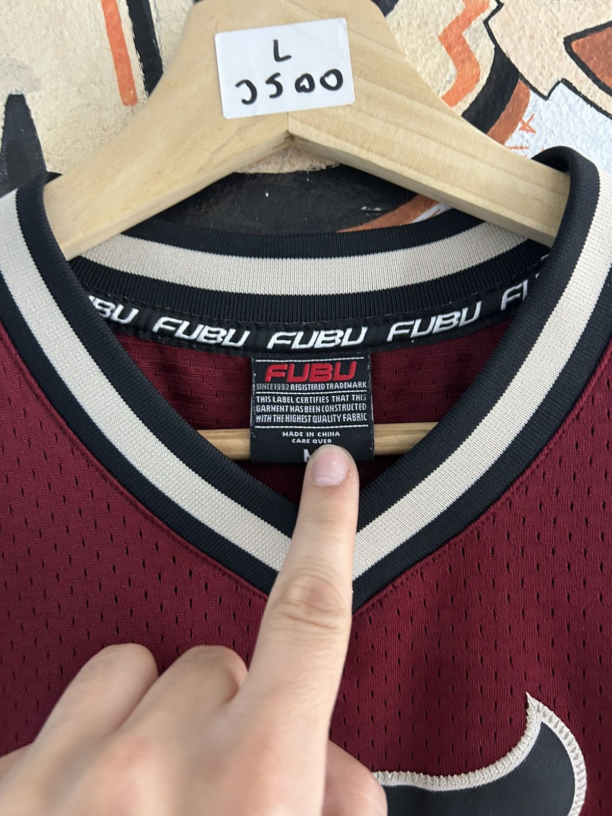 Fubu 90s Fubu Jersey Size US L / EU 52-54 / 3 - 3 Thumbnail