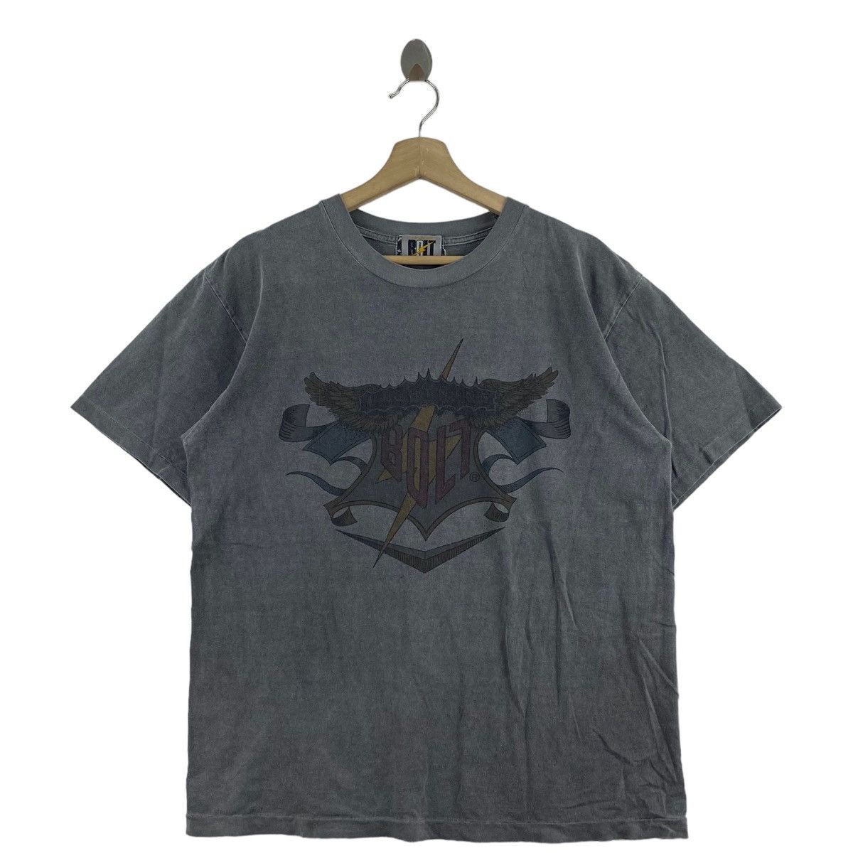Lightning Bolt × Vintage Vintage LIGHTNING-BOLT Logo Print USA Surf Brand Grey Short Size US M / EU 48-50 / 2 - 1 Thumbnail