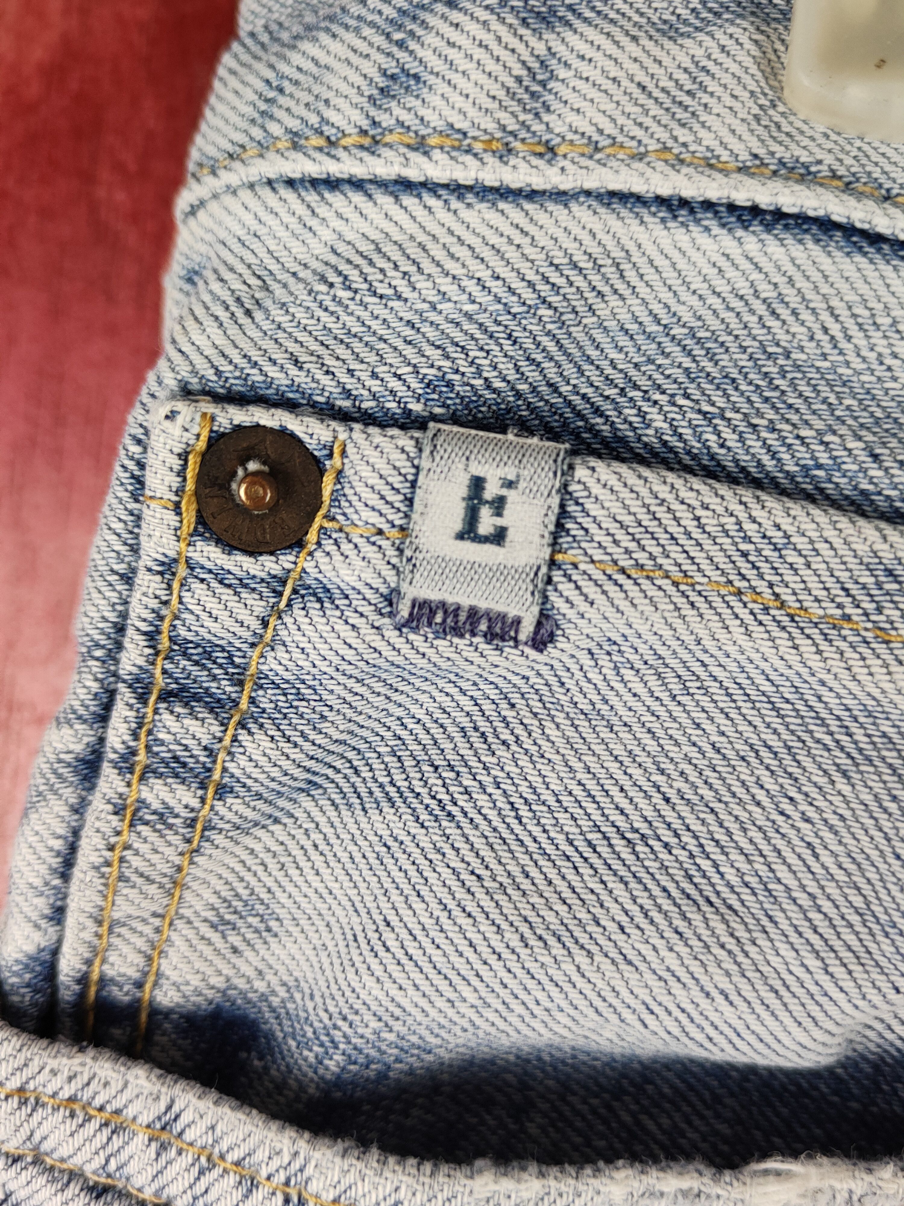 Edwin Edwin Blue Faded Distressed Ripped Jeans #S1636 Size US 31 - 3 Thumbnail
