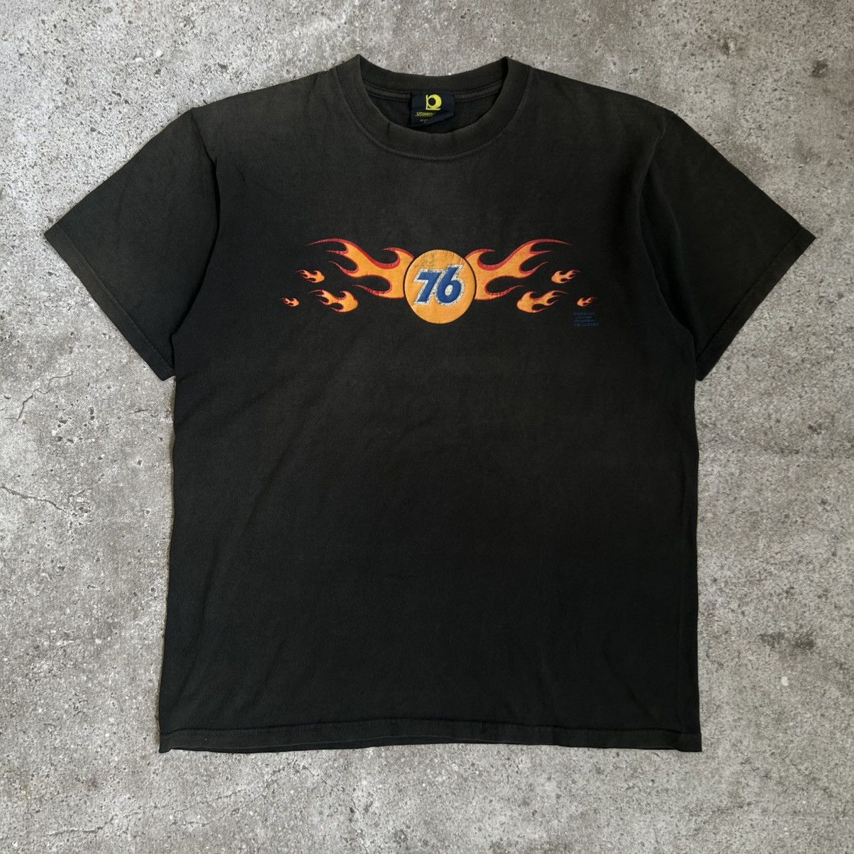 Vintage VTG Lubrican 76 flame distrash Size US L / EU 52-54 / 3 - 1 Thumbnail