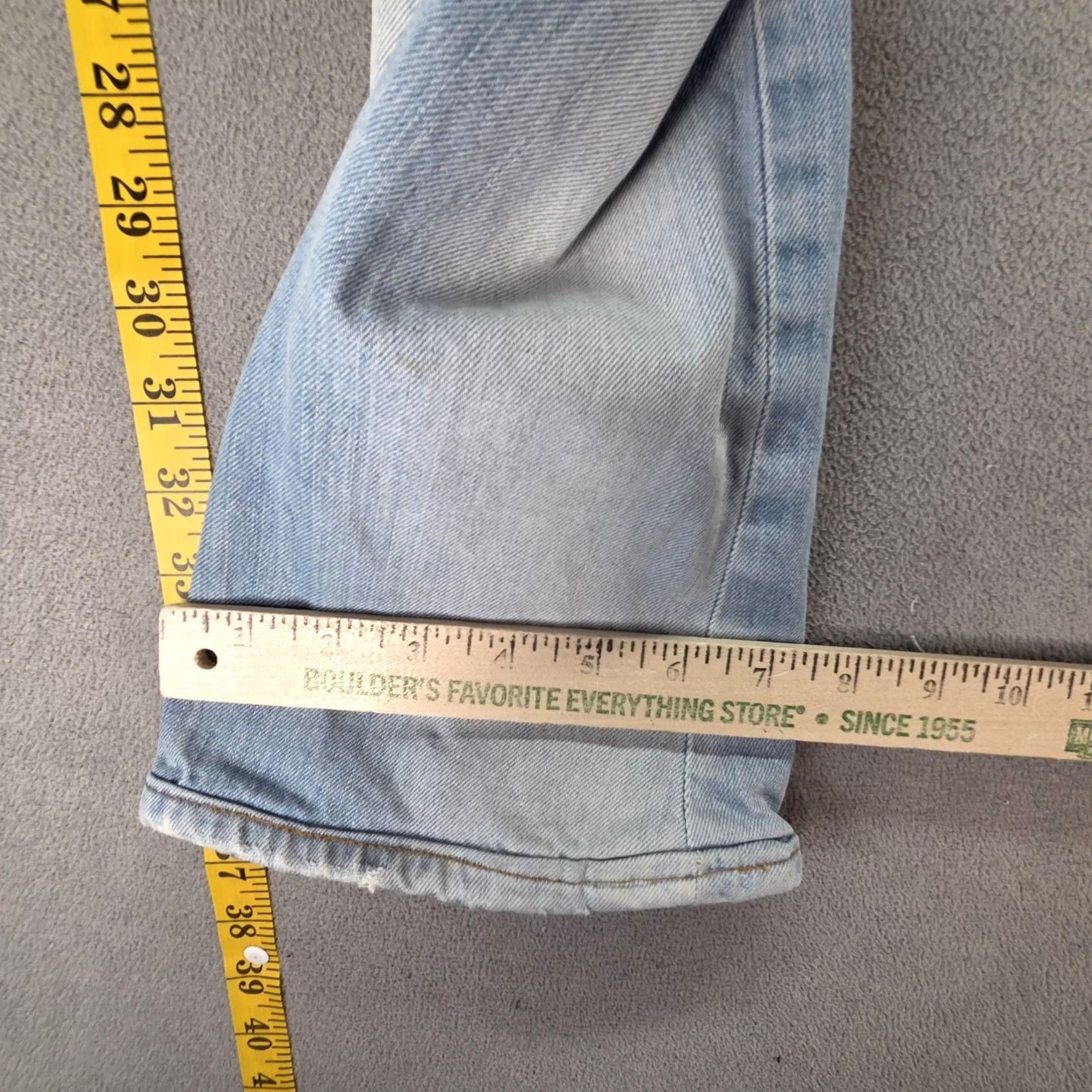 Levi's Levis Jeans Mens Blue Light Wash Regular Twisted Flap 28x30 Inseam 30 Cotton Denim Z​ip Pockets Casual Tapered Size US 28 / EU 44 - 5 Thumbnail
