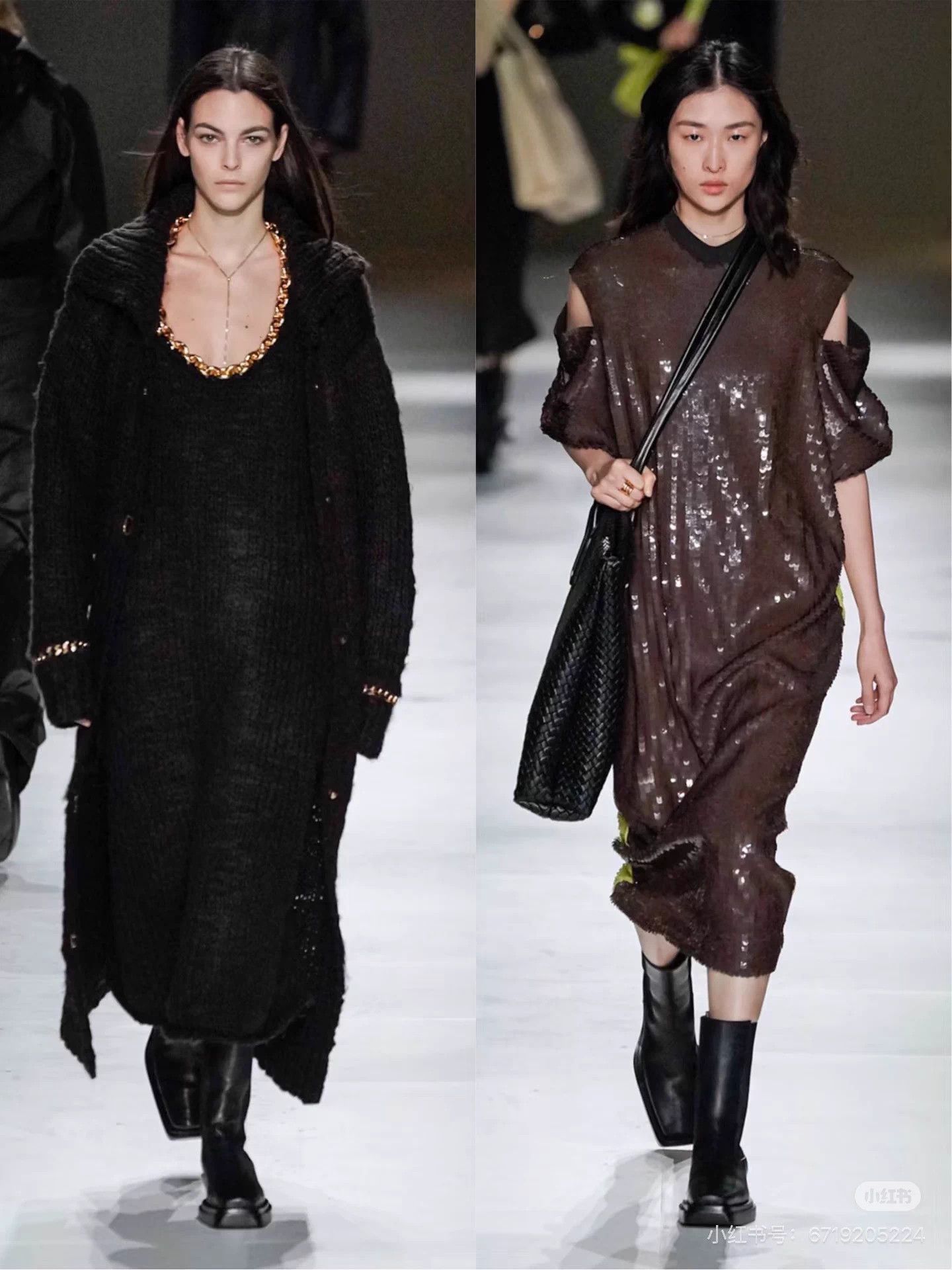 Bottega Veneta Bottega Veneta Brown & Yellow Sequin Roundneck Dress S Size S / US 4 / IT 40 - 3 Thumbnail