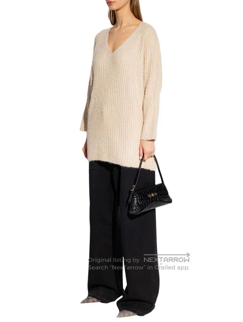 Balenciaga Balenciaga Grade-robe series long-sleeve knit sweater Size S / US 4 / IT 40 - 1 Thumbnail